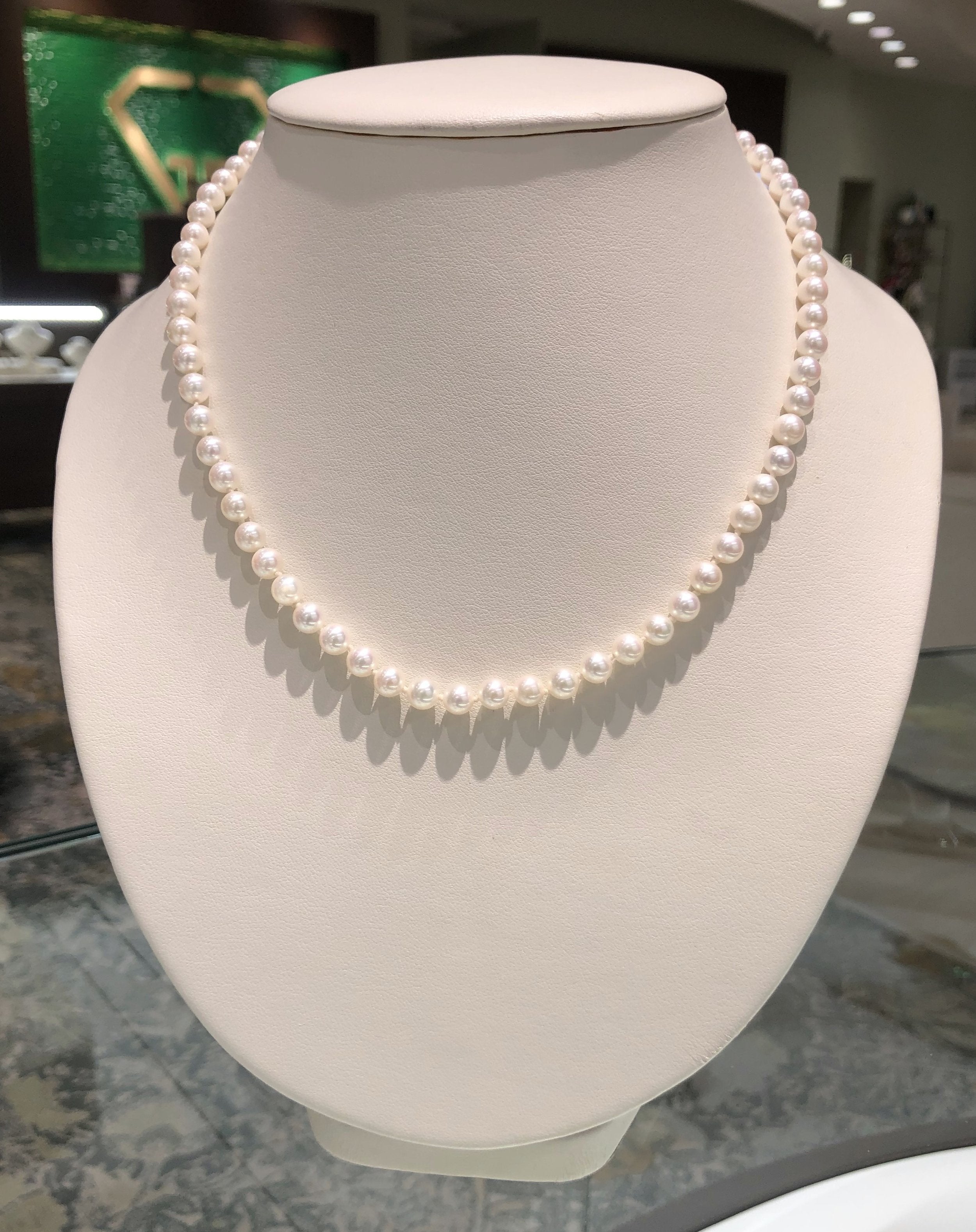 Freshwater Pearl Single Strand Necklace – Giganti Jewelry