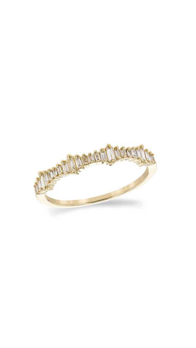 Scattered Baguette Ring