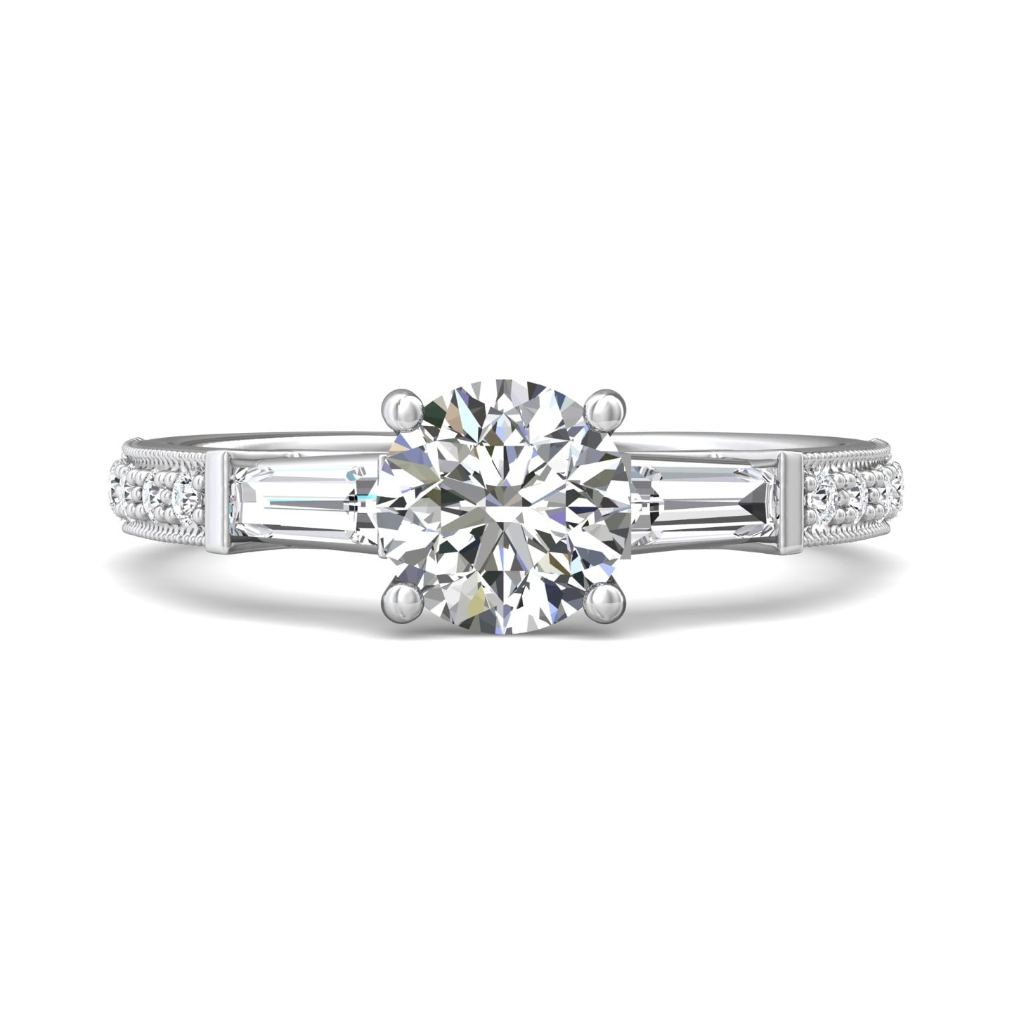 Three Stone Engagement Ring — style 4209AR