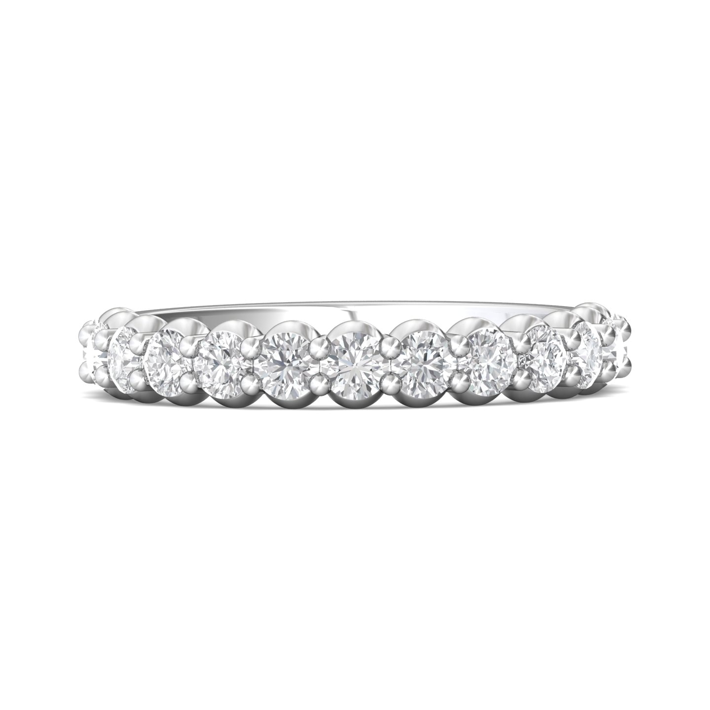 Channel/Shared Prong Wedding Band — style 5139SWB