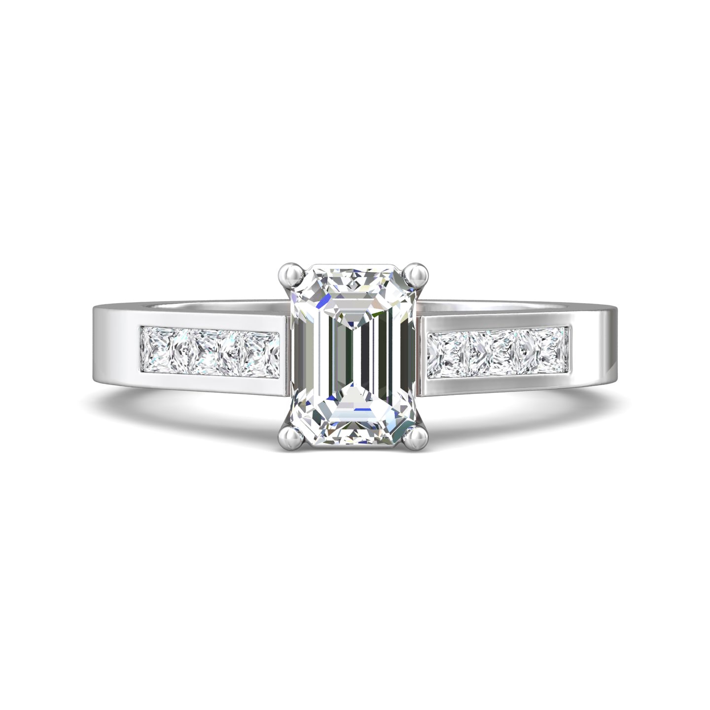 Channel/Shared Prong Engagement Ring — style 5198SBE