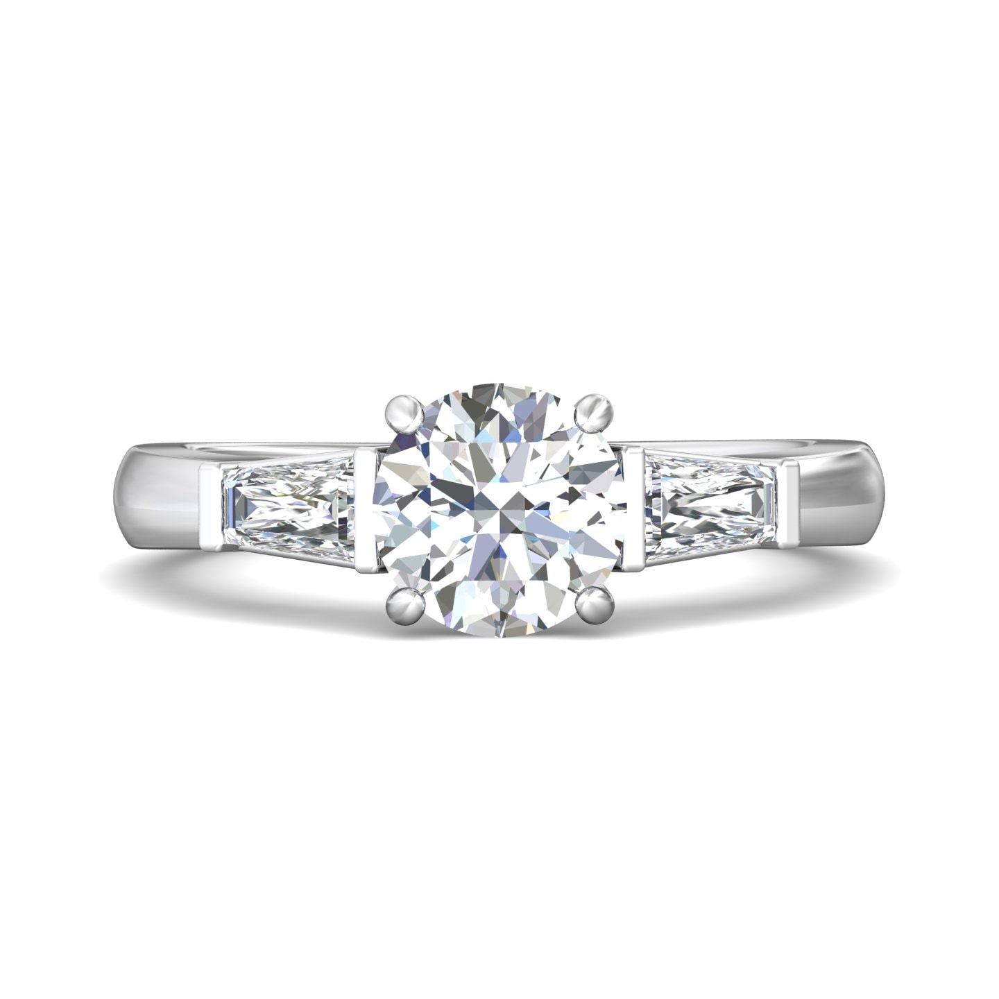 Three Stone Engagement Ring — style CT03STB