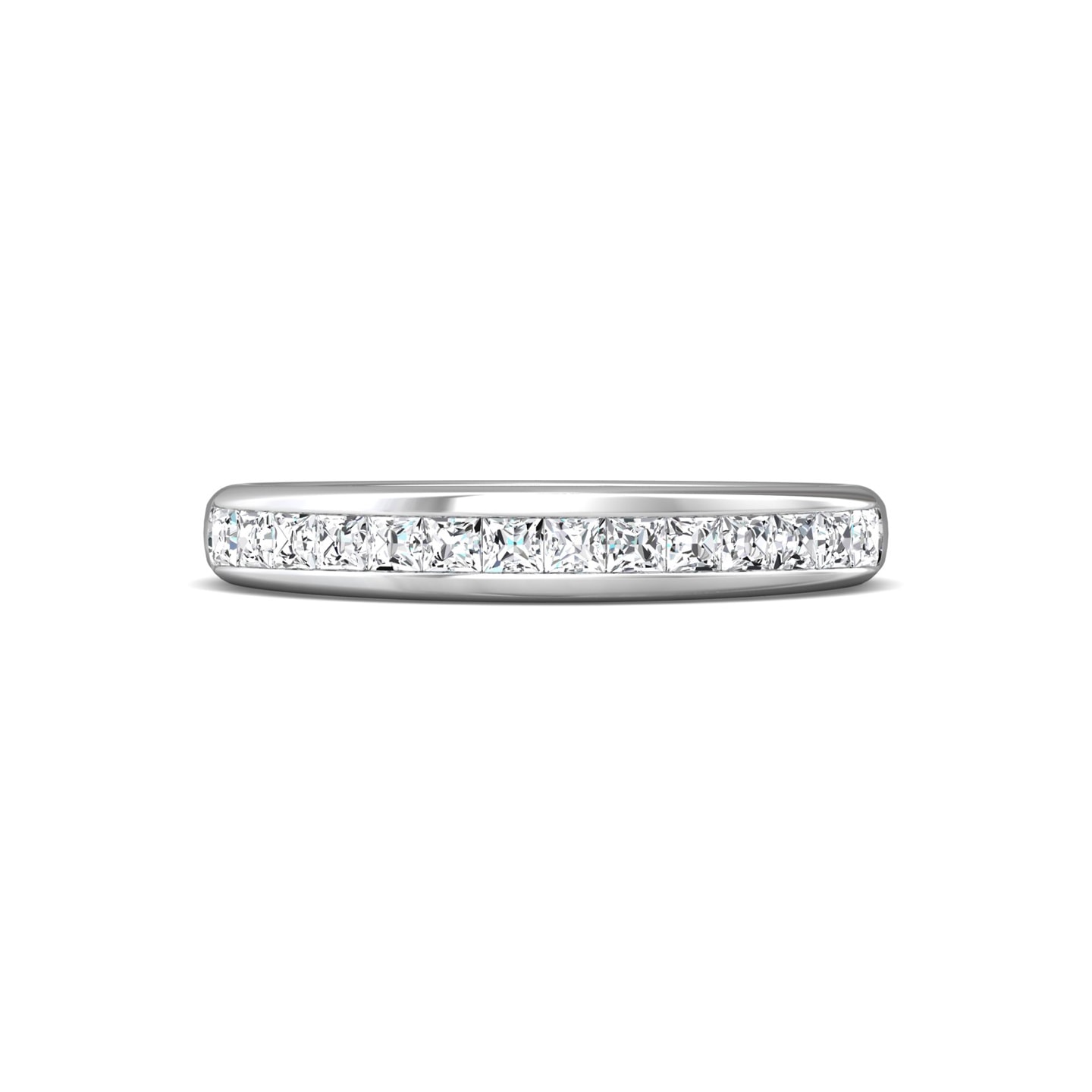 Channel/Shared Prong Wedding Band — style CTC01MWBPC