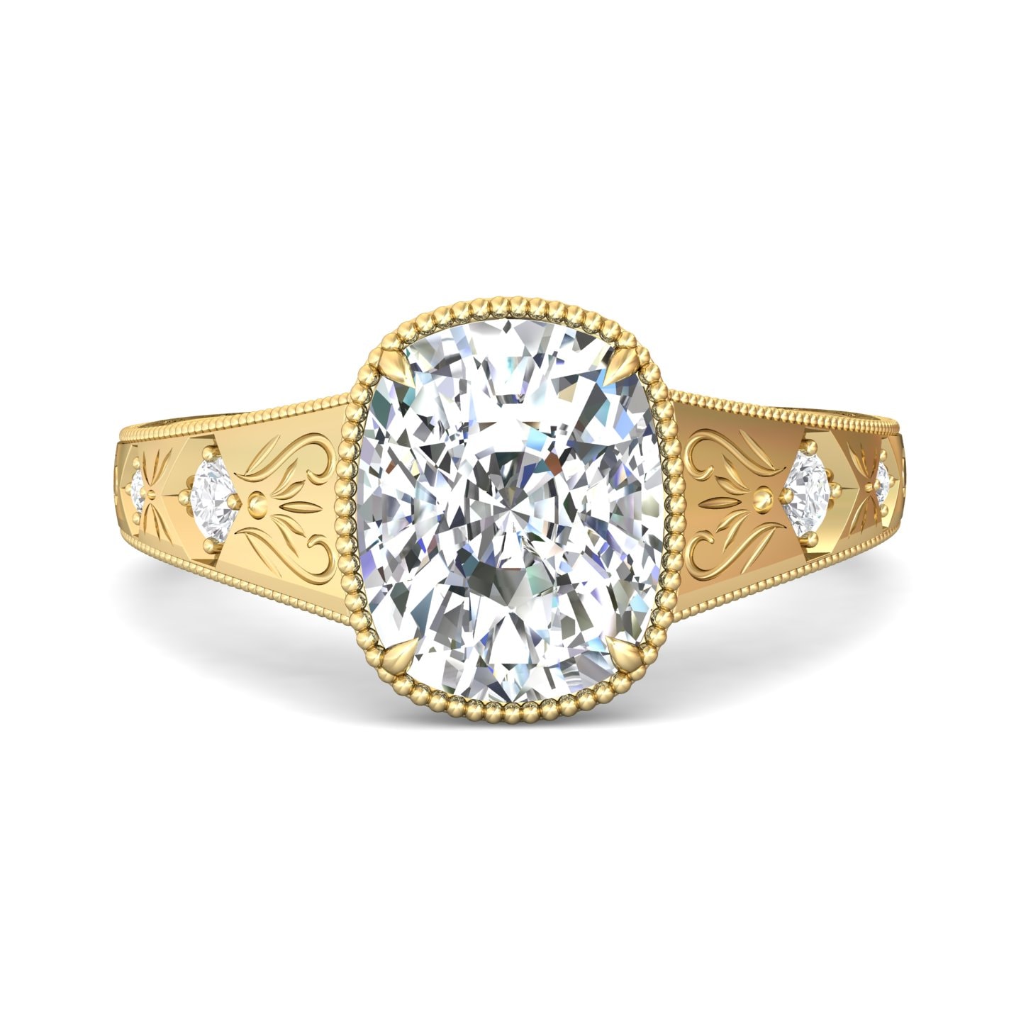 Micropave Engagement Ring — style DERM103