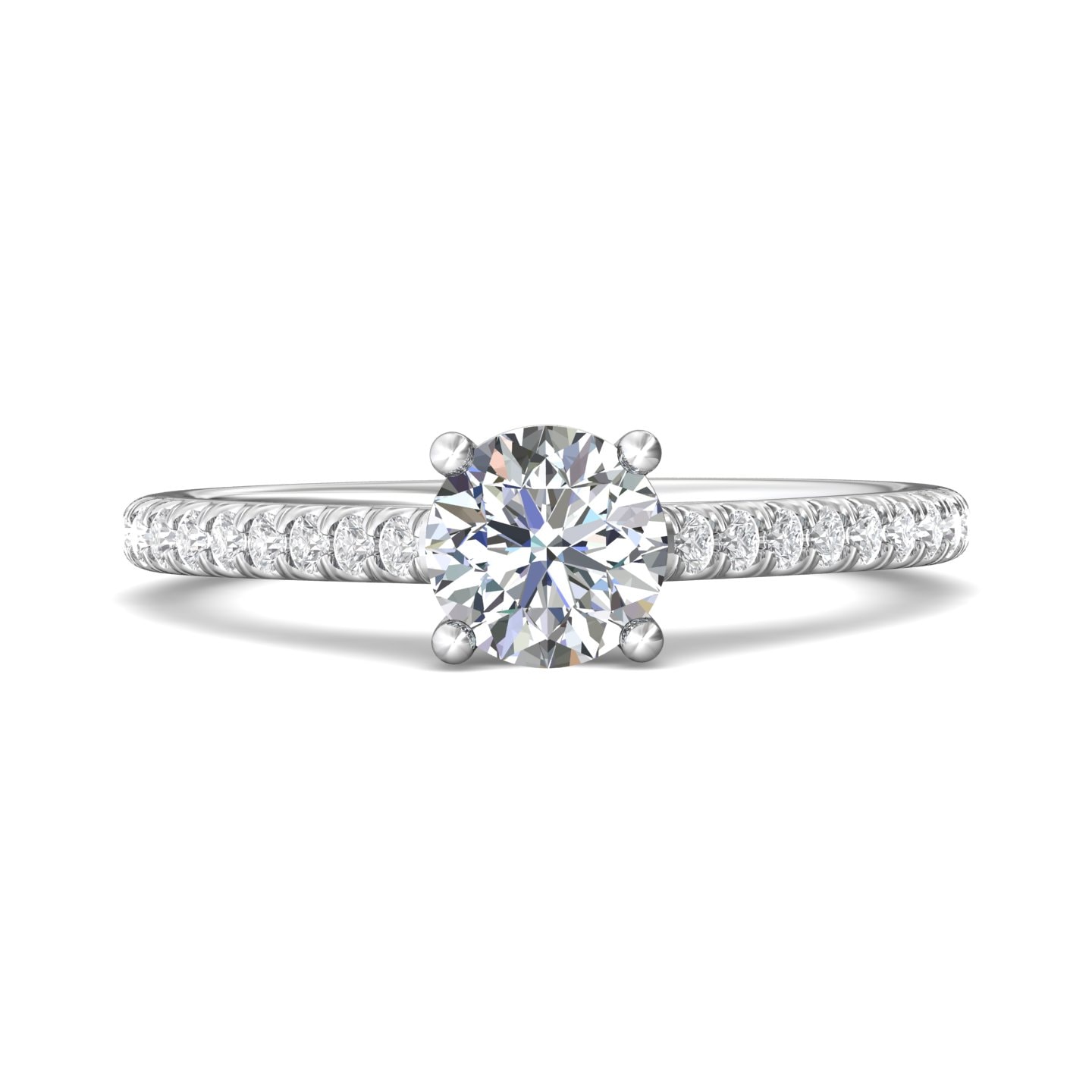 Micropave Engagement Ring — style DERM18S