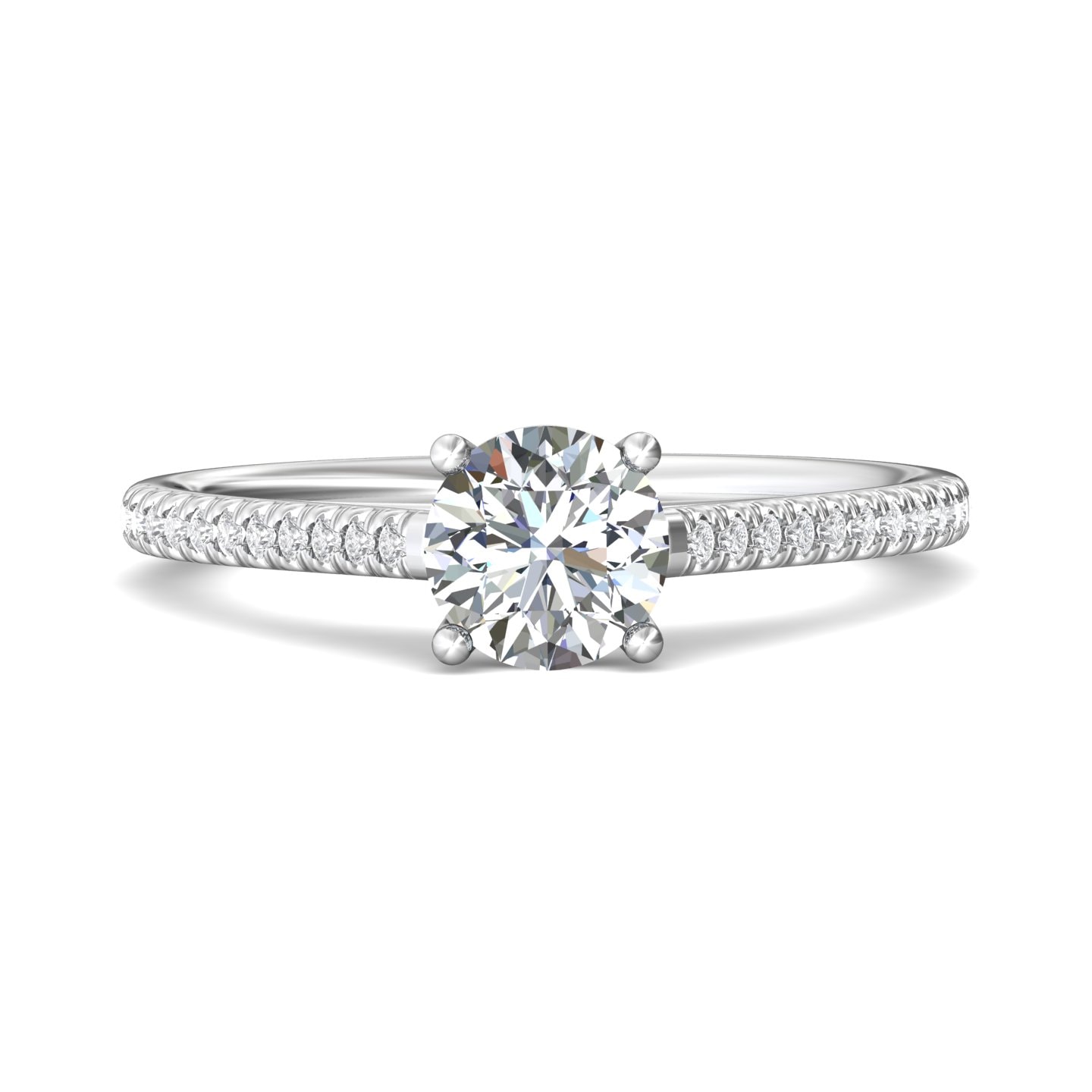 Micropave Engagement Ring — style DERM18XSR