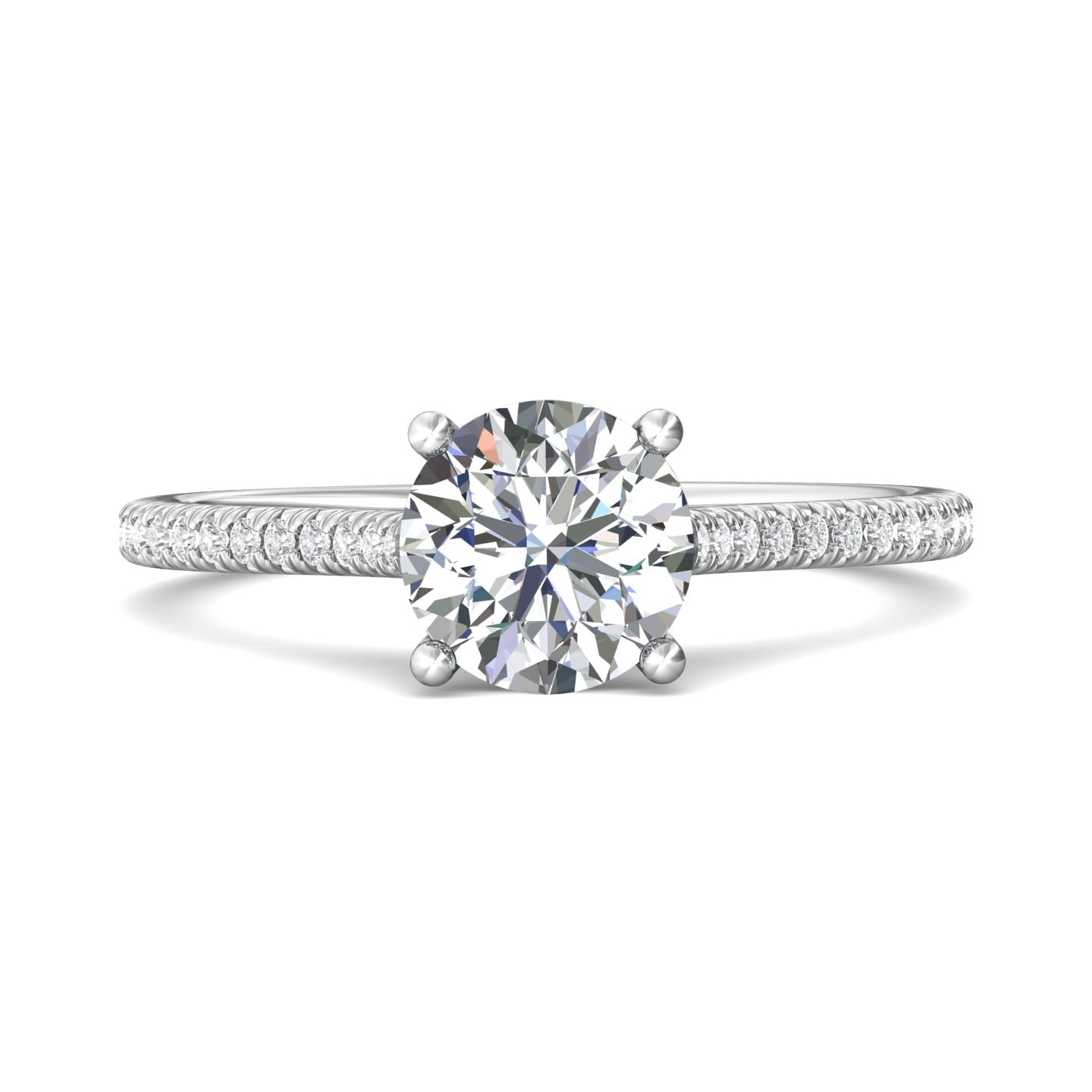 Micropave Engagement Ring — style DERM30