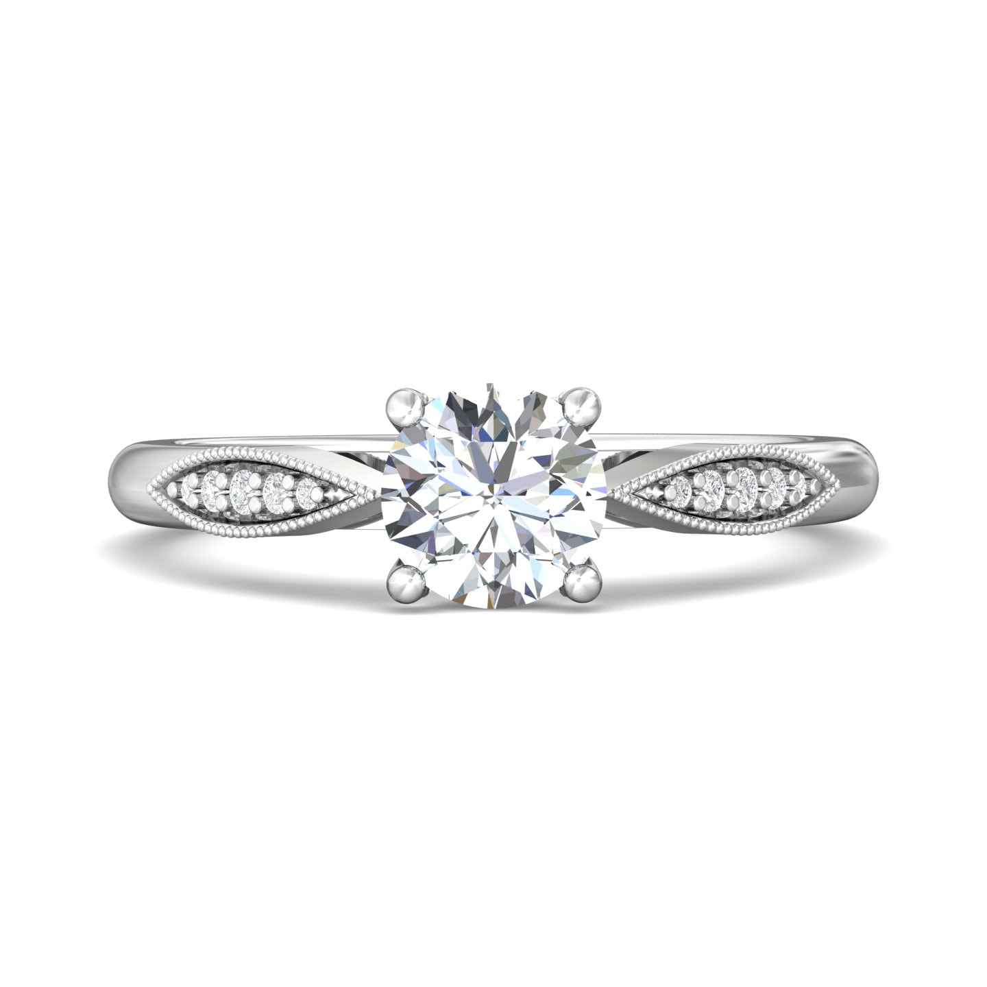 Micropave Engagement Ring — style DERM31XSR