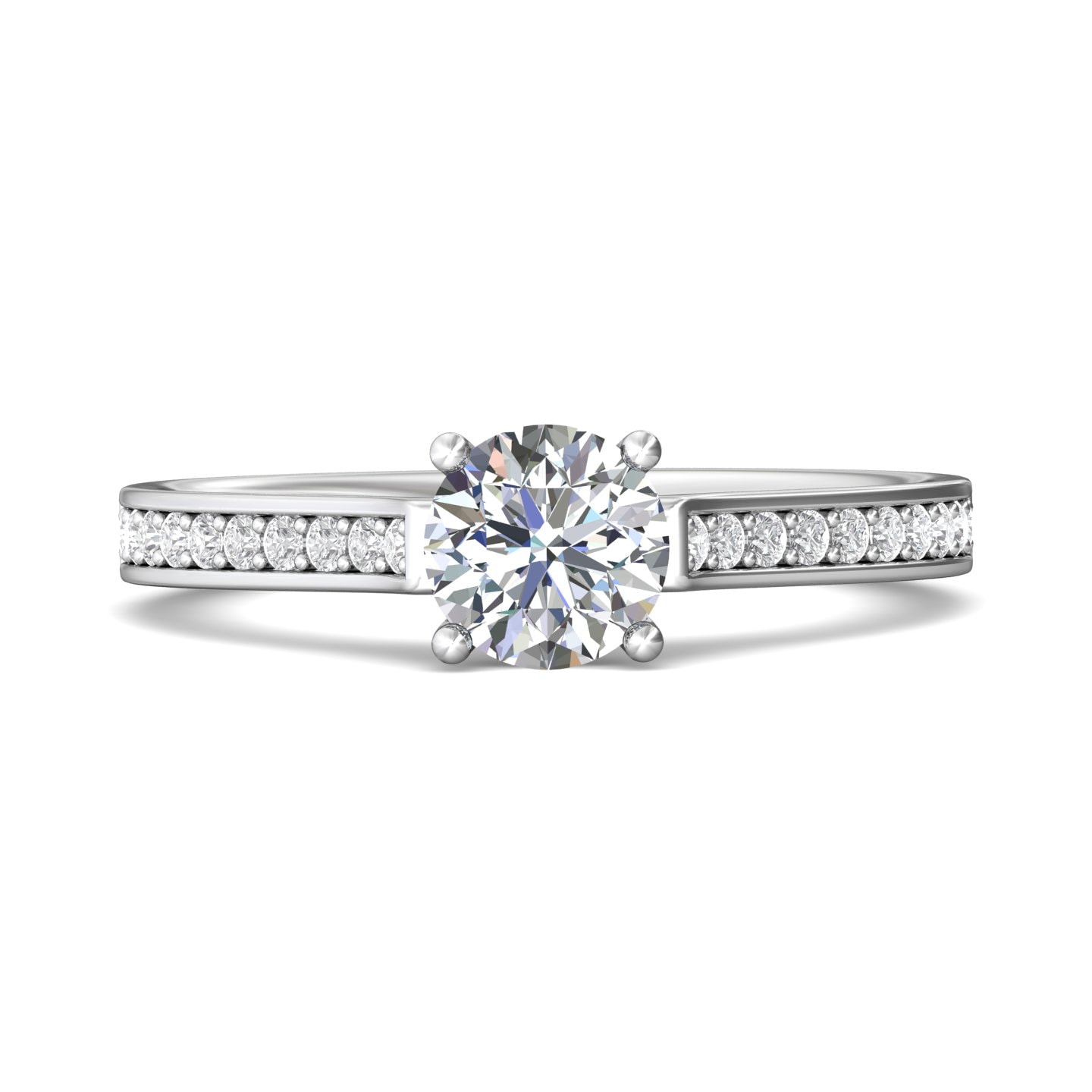 Micropave Engagement Ring — style DERM3XS
