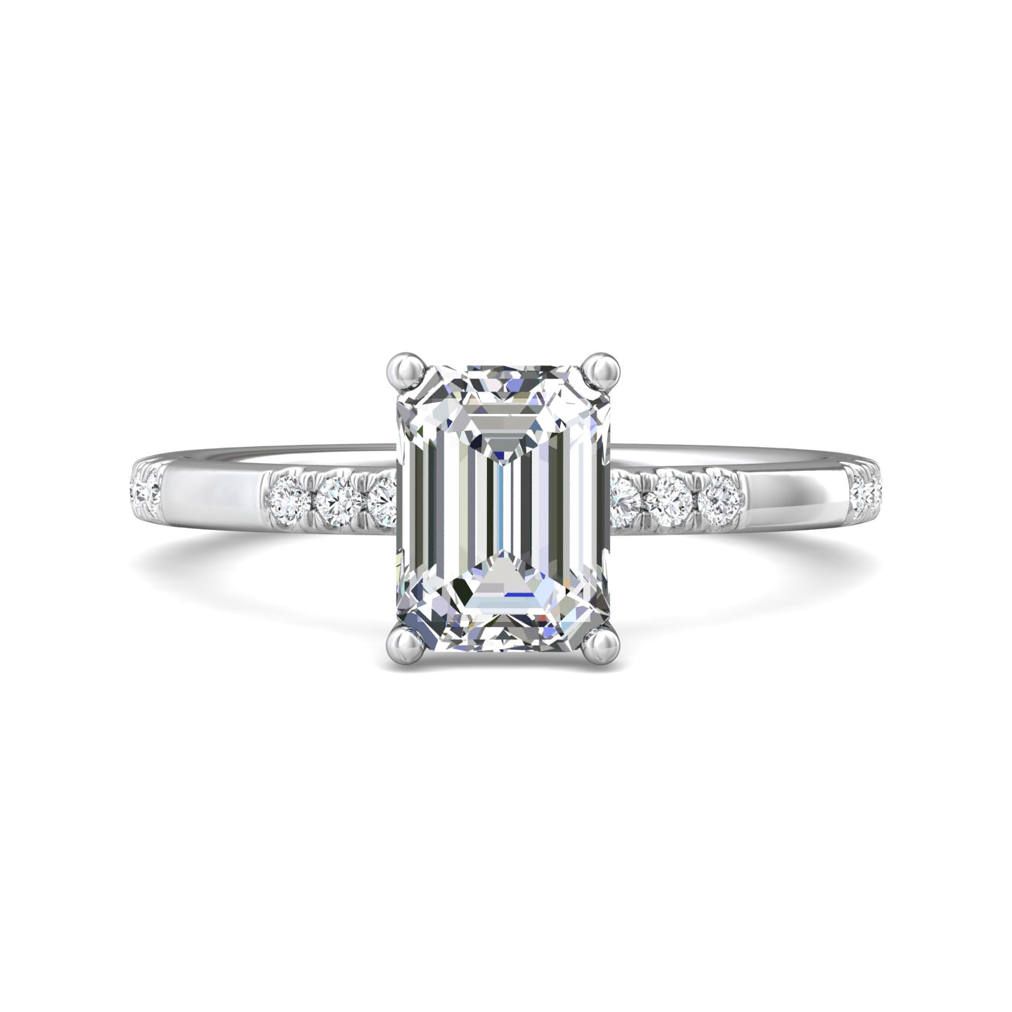 Micropave Engagement Ring — style DERM42S-1