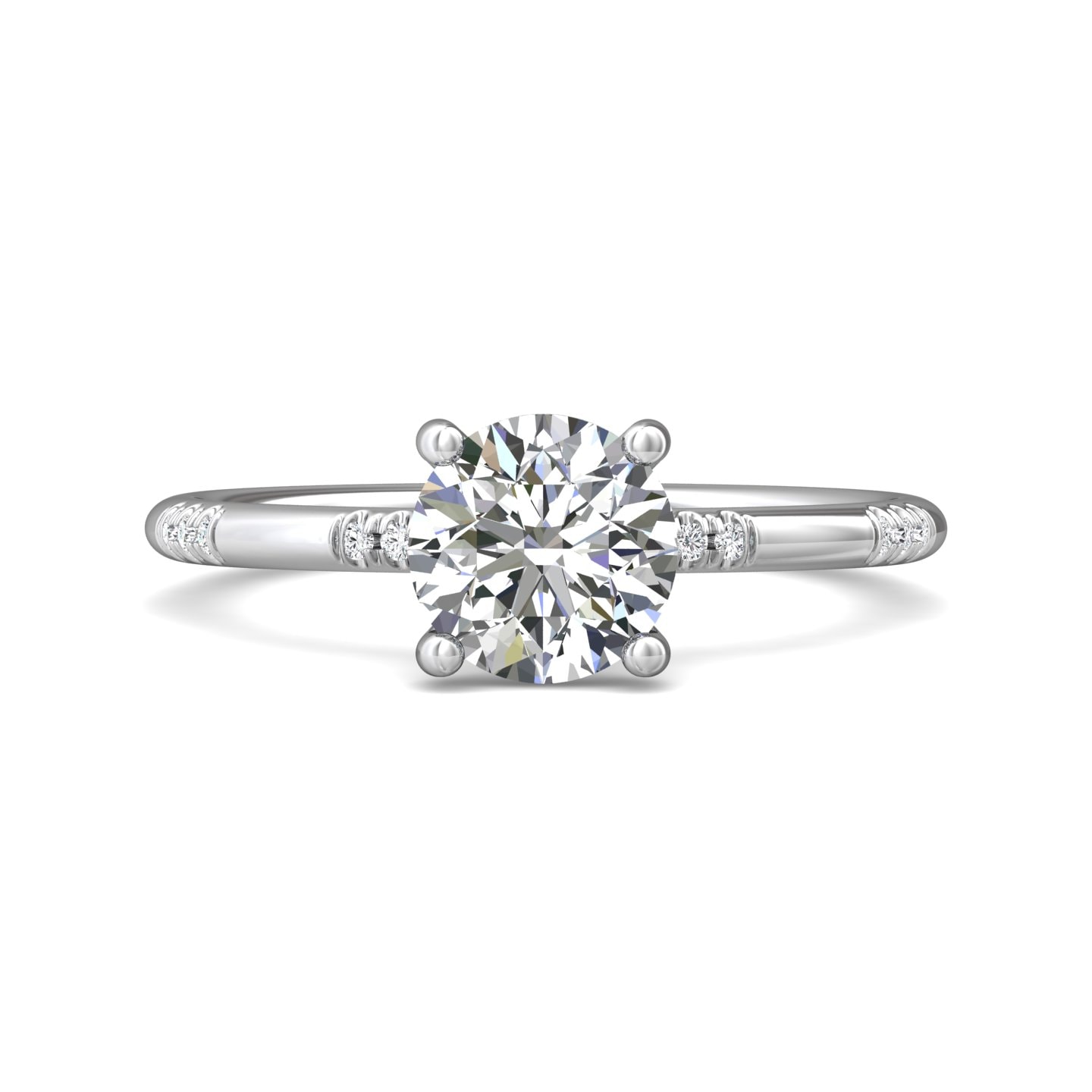 Micropave Engagement Ring — style DERM42XS-1