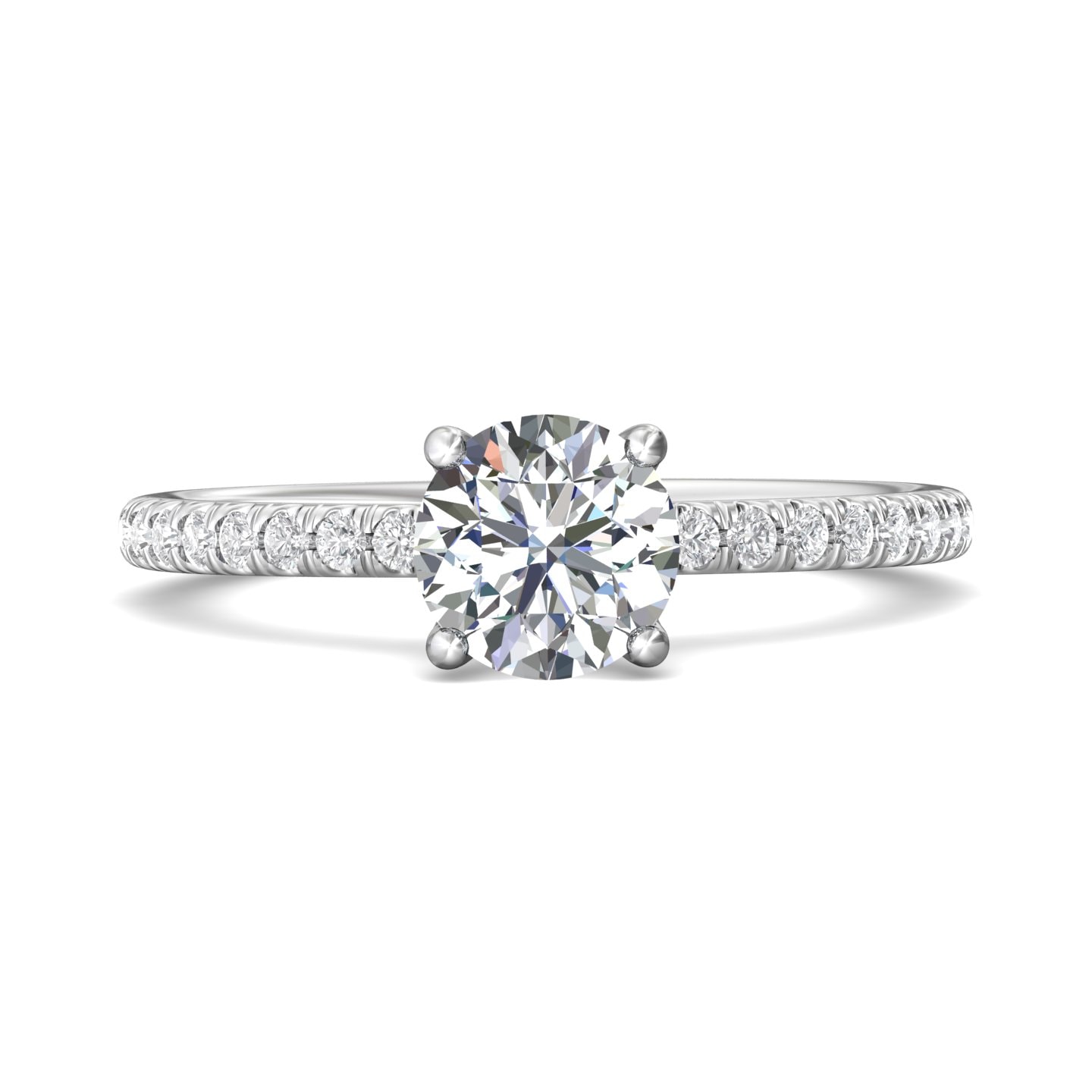 Micropave Engagement Ring — style DERM4XS