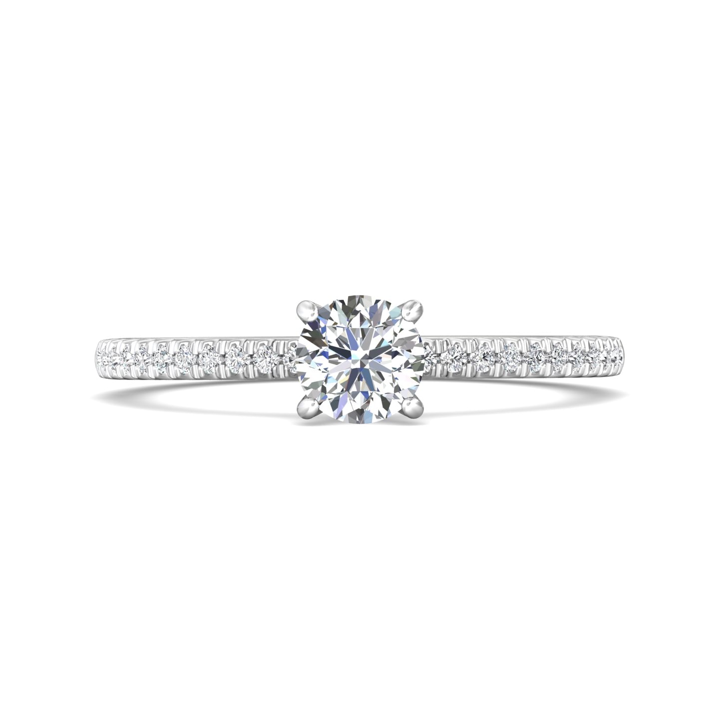 Micropave Engagement Ring — style DERM4XXS