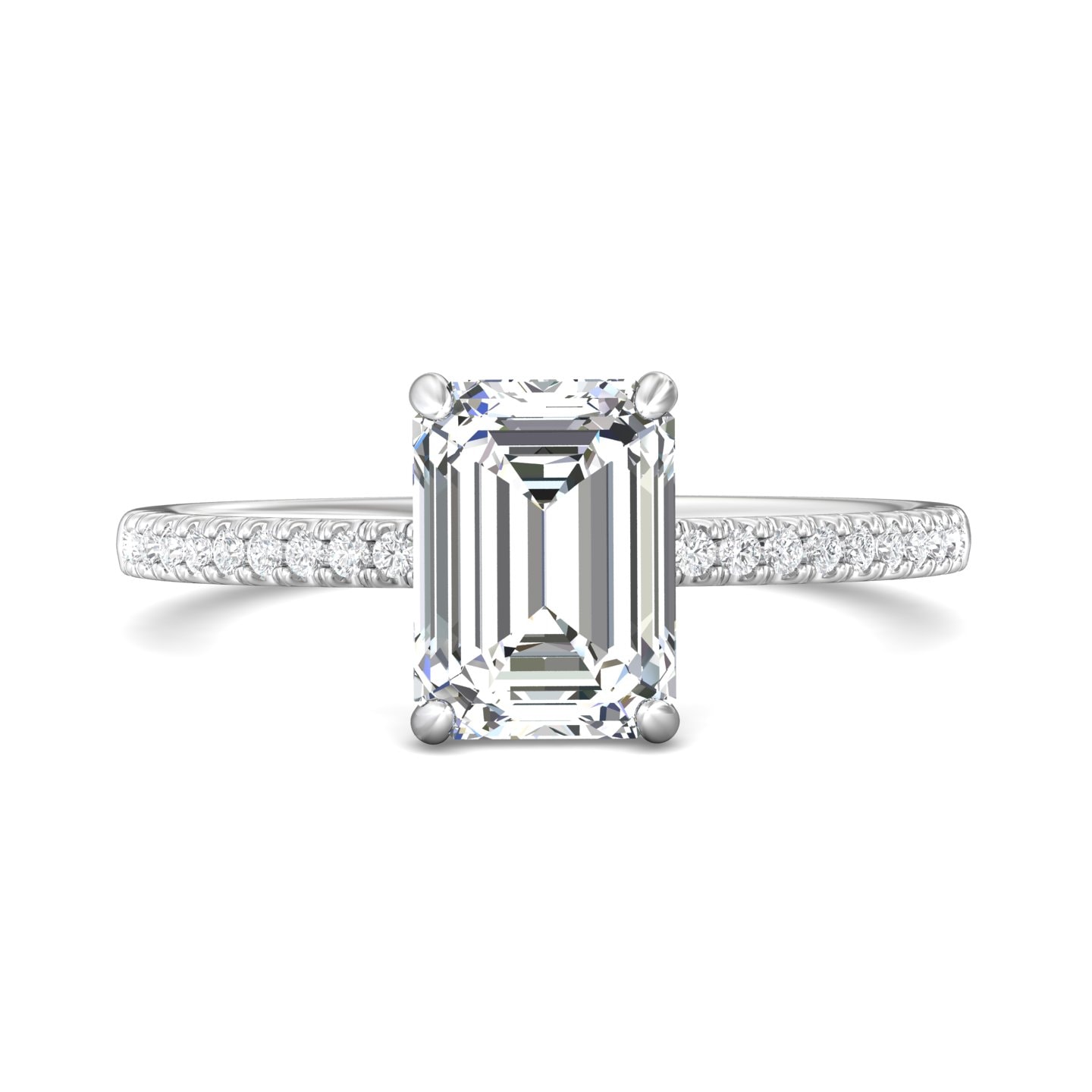 Micropave Engagement Ring — style DERM4XXS2