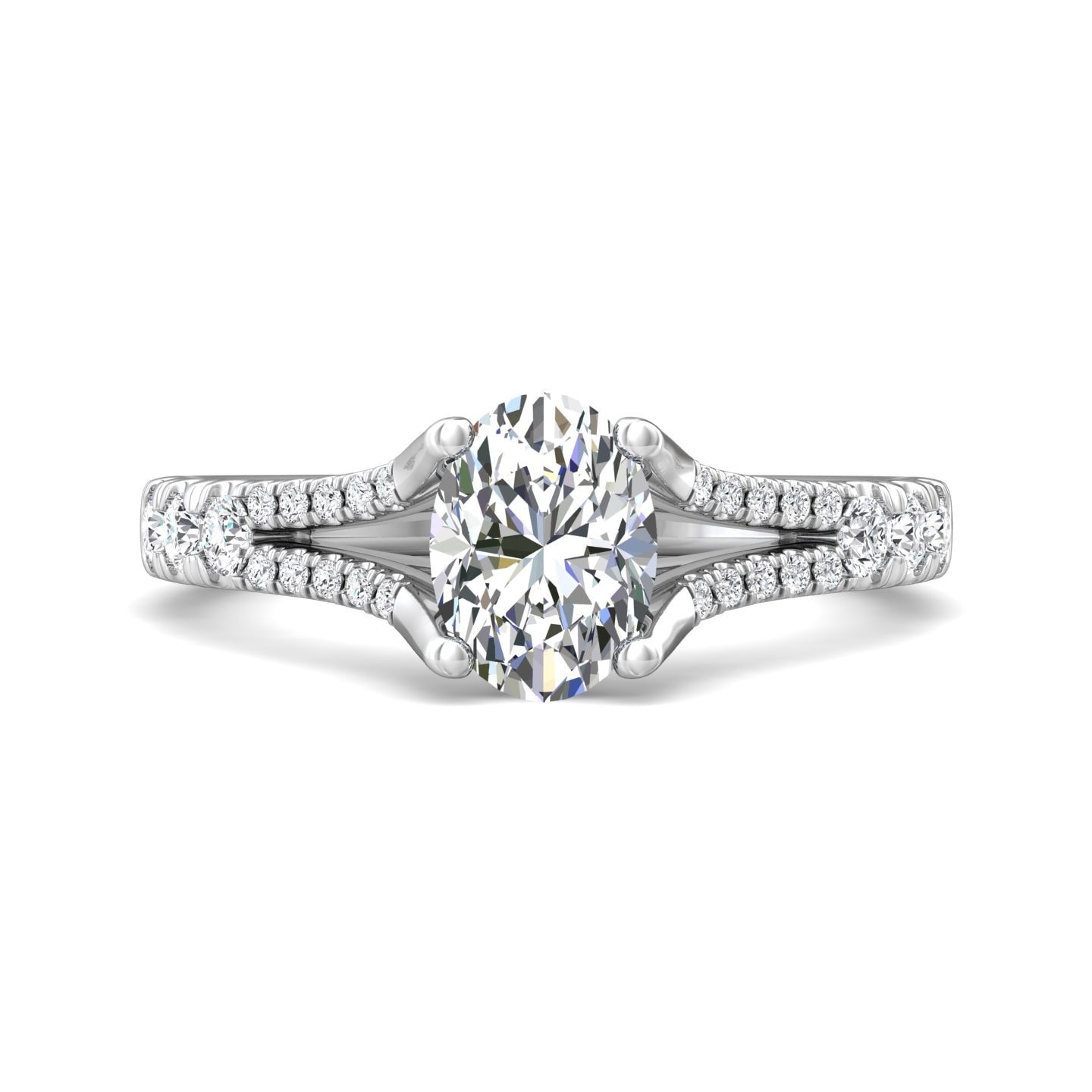Split Shank Engagement Ring — style DERM74