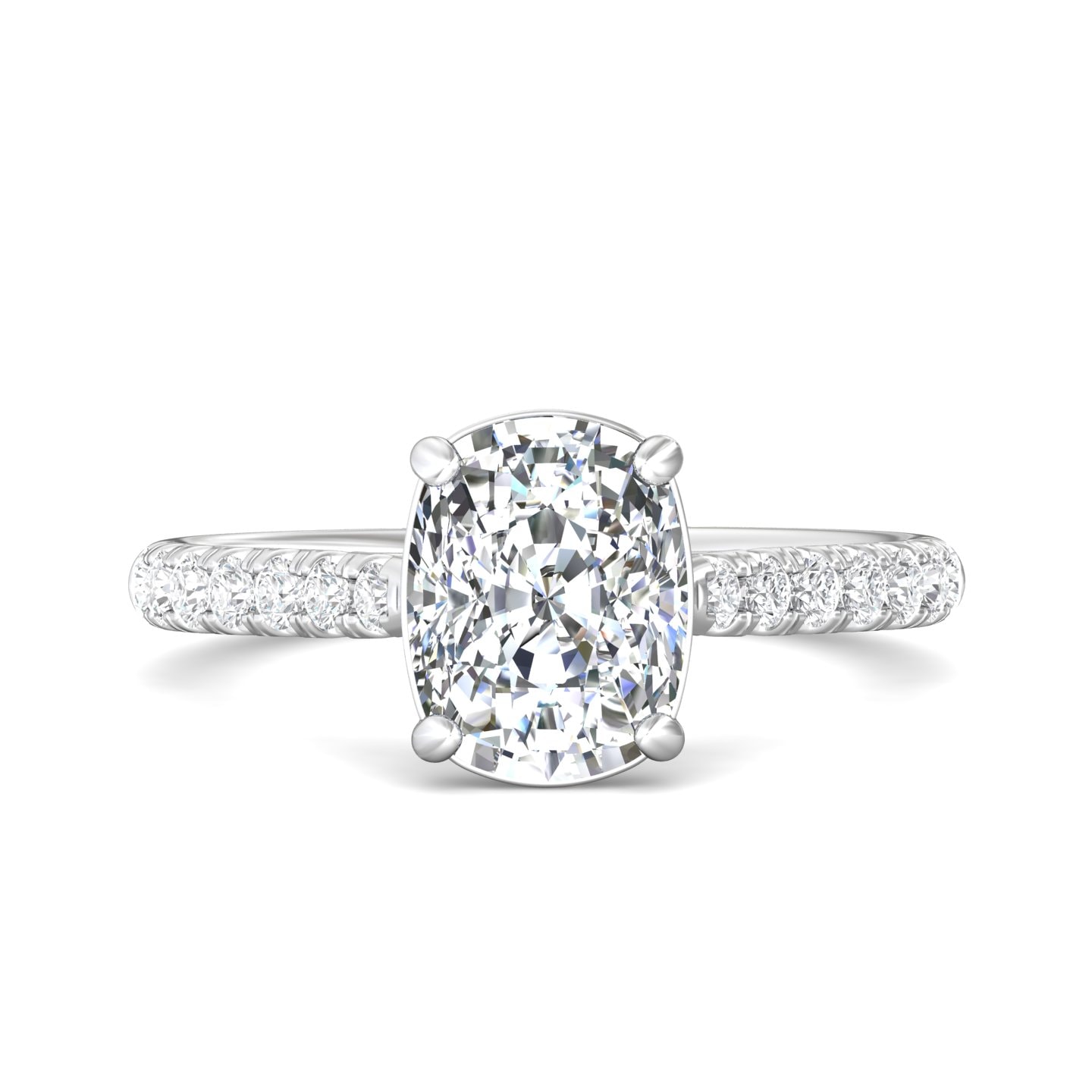 Micropave Engagement Ring — style DERM81-2.1