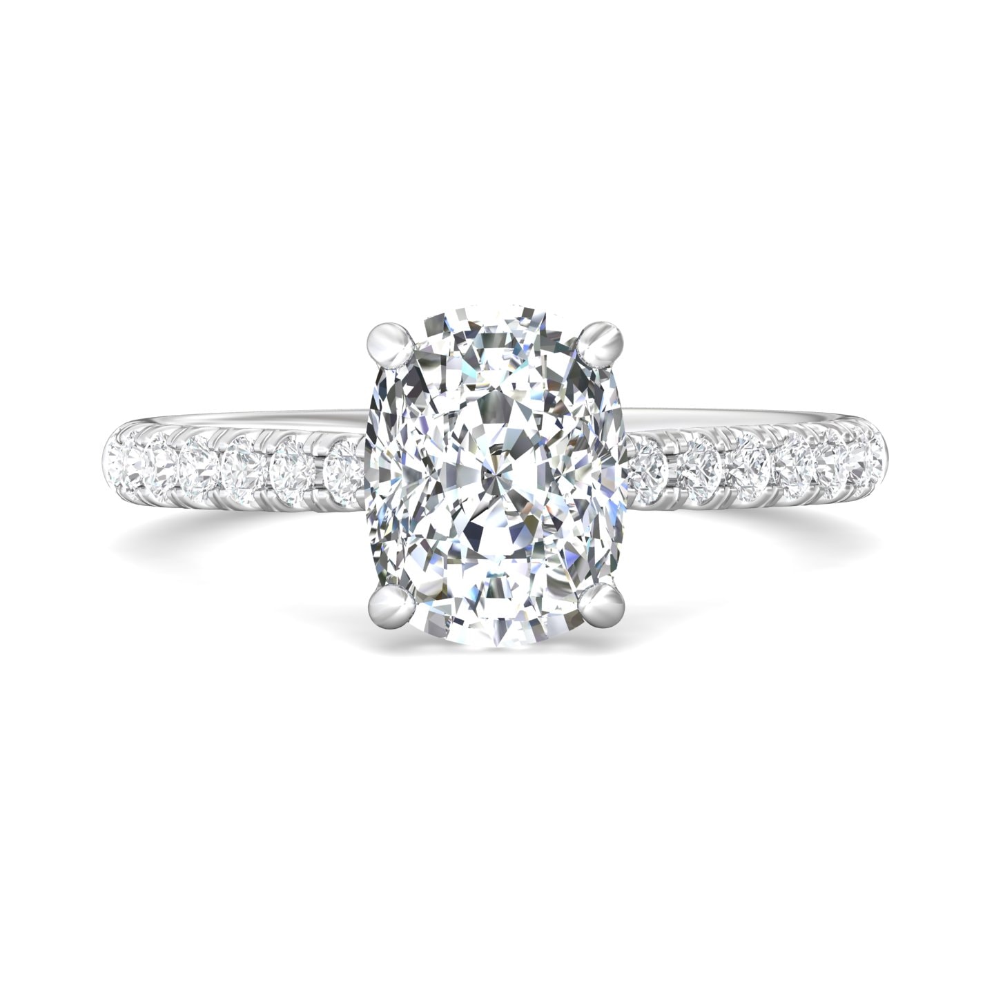 Micropave Engagement Ring — style DERM81R-2.1