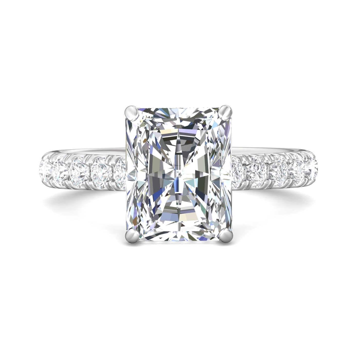 Micropave Engagement Ring — style DERM81R-2.6