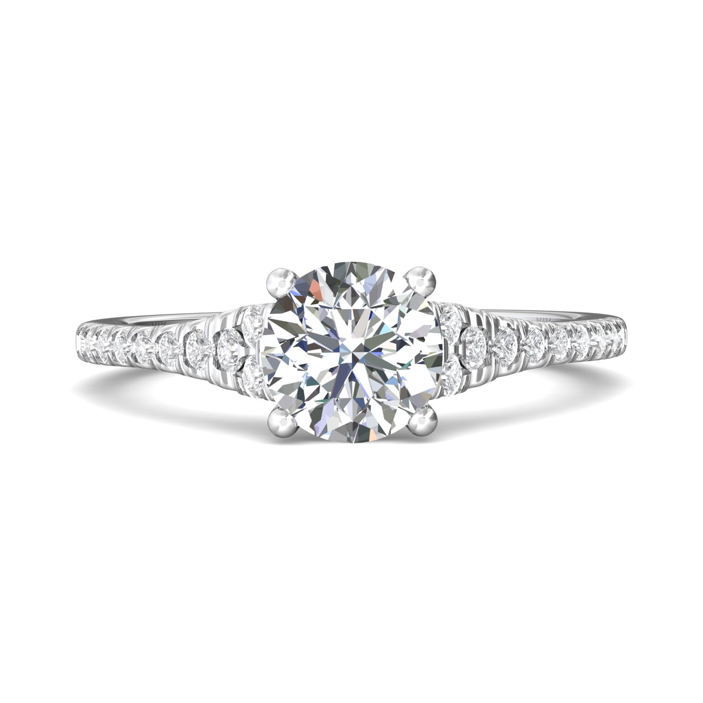 Micropave Engagement Ring — style DERM84