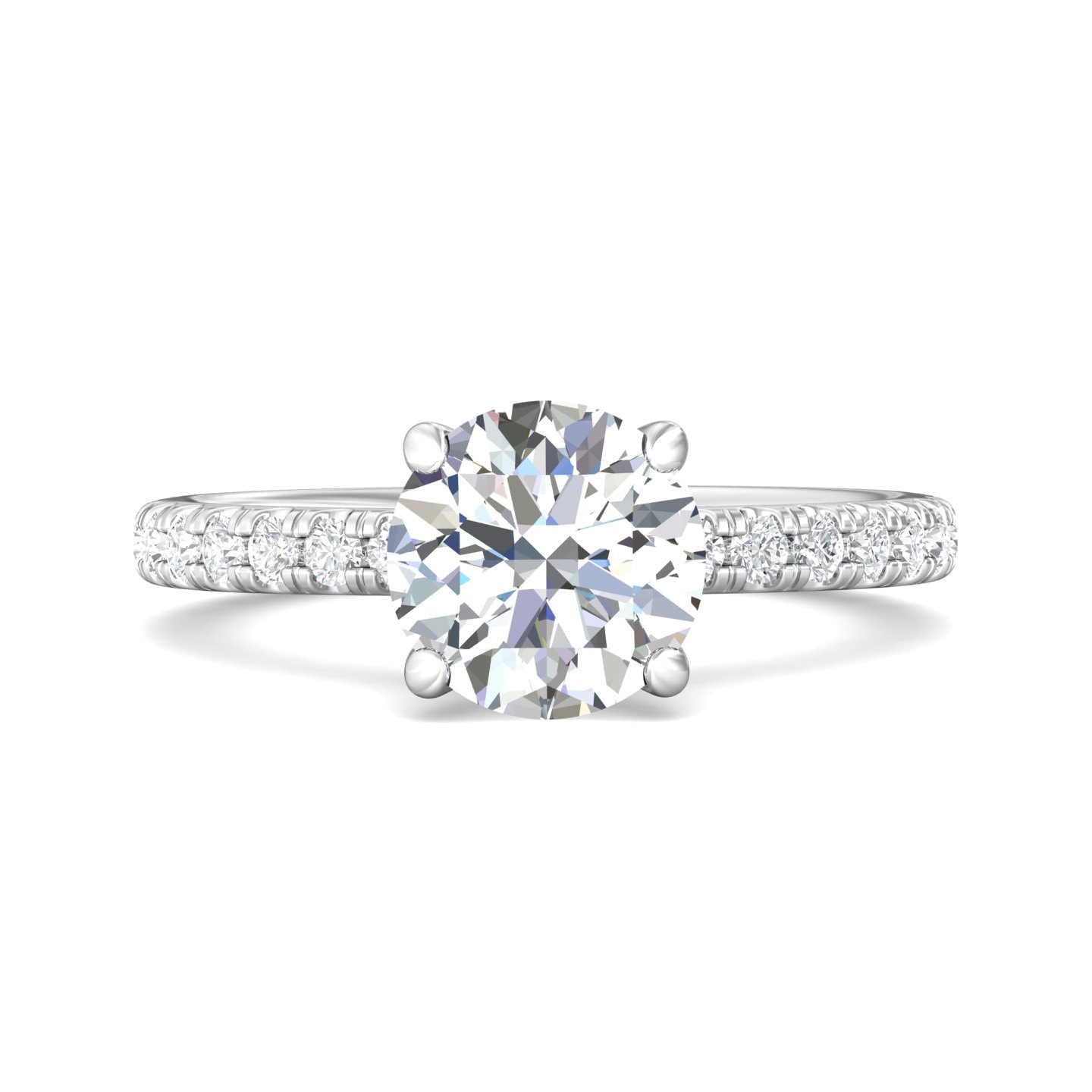 Micropave Engagement Ring — style DERM89-1