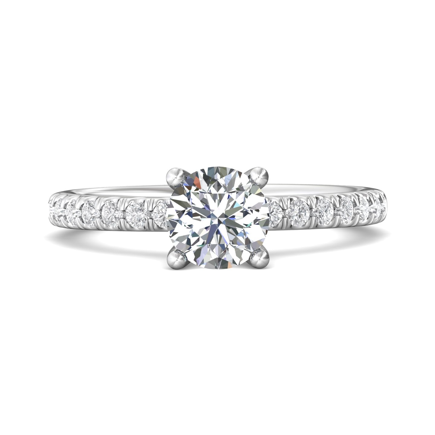 Micropave Engagement Ring — style DERM89