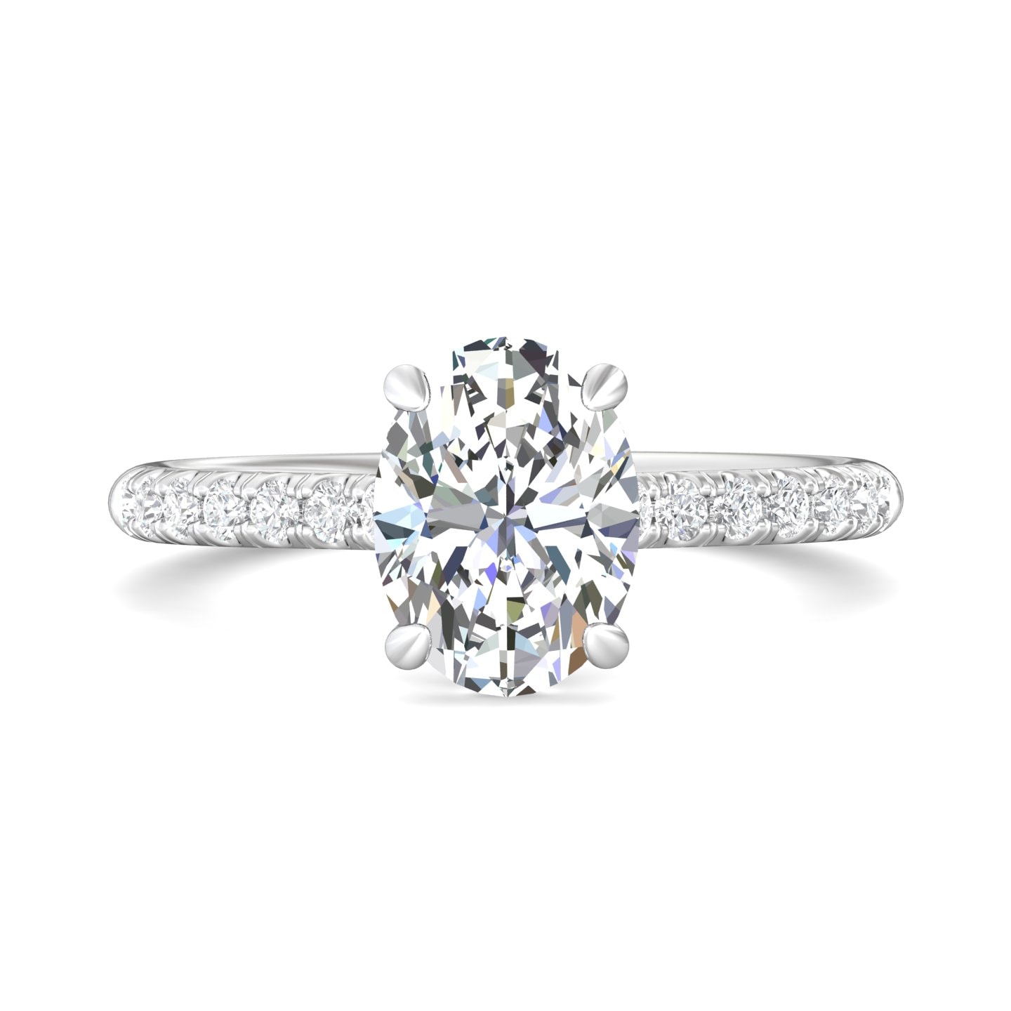 Micropave Engagement Ring — style DERM92