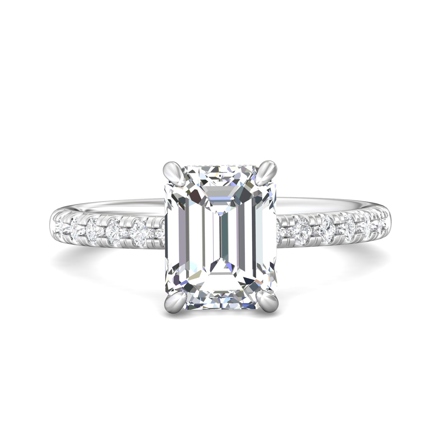 Micropave Engagement Ring — style DERM93-2
