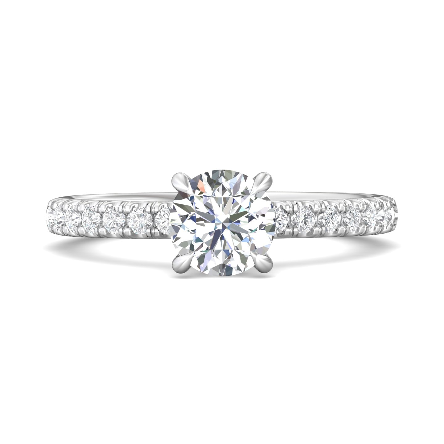 Micropave Engagement Ring — style DERM93