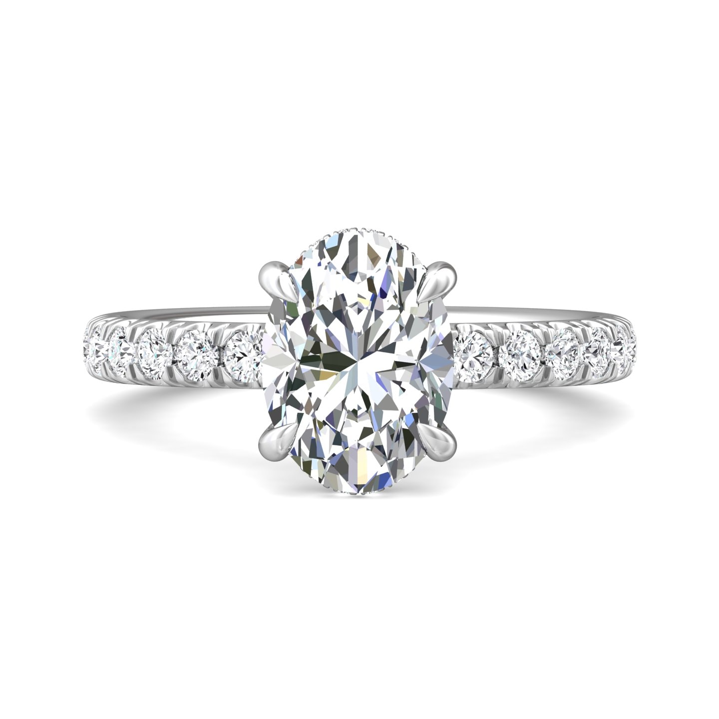 Micropave Engagement Ring — style DERM93S