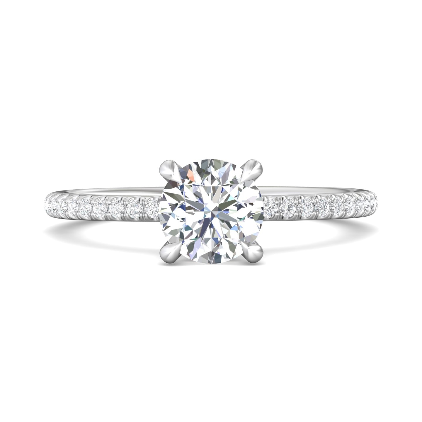 Micropave Engagement Ring — style DERM93XXS