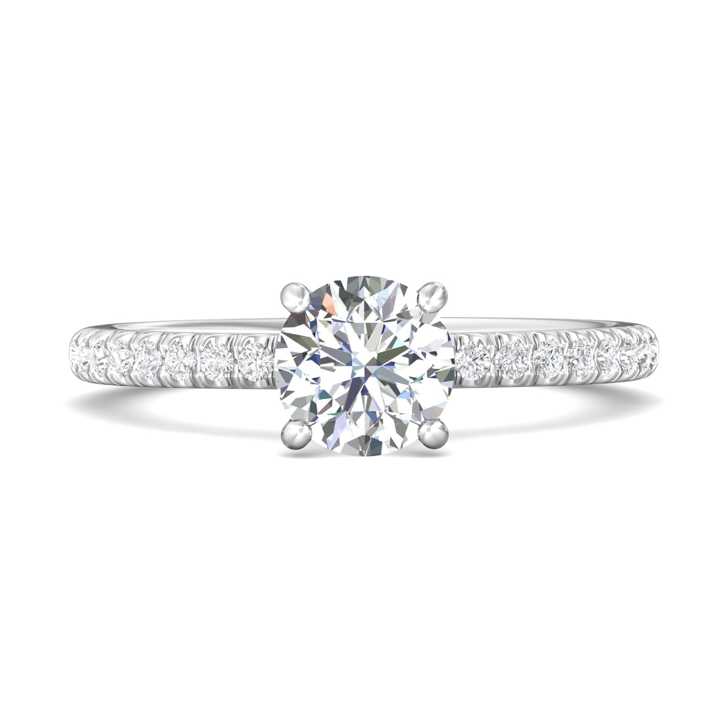 Micropave Engagement Ring — style DERM94XS