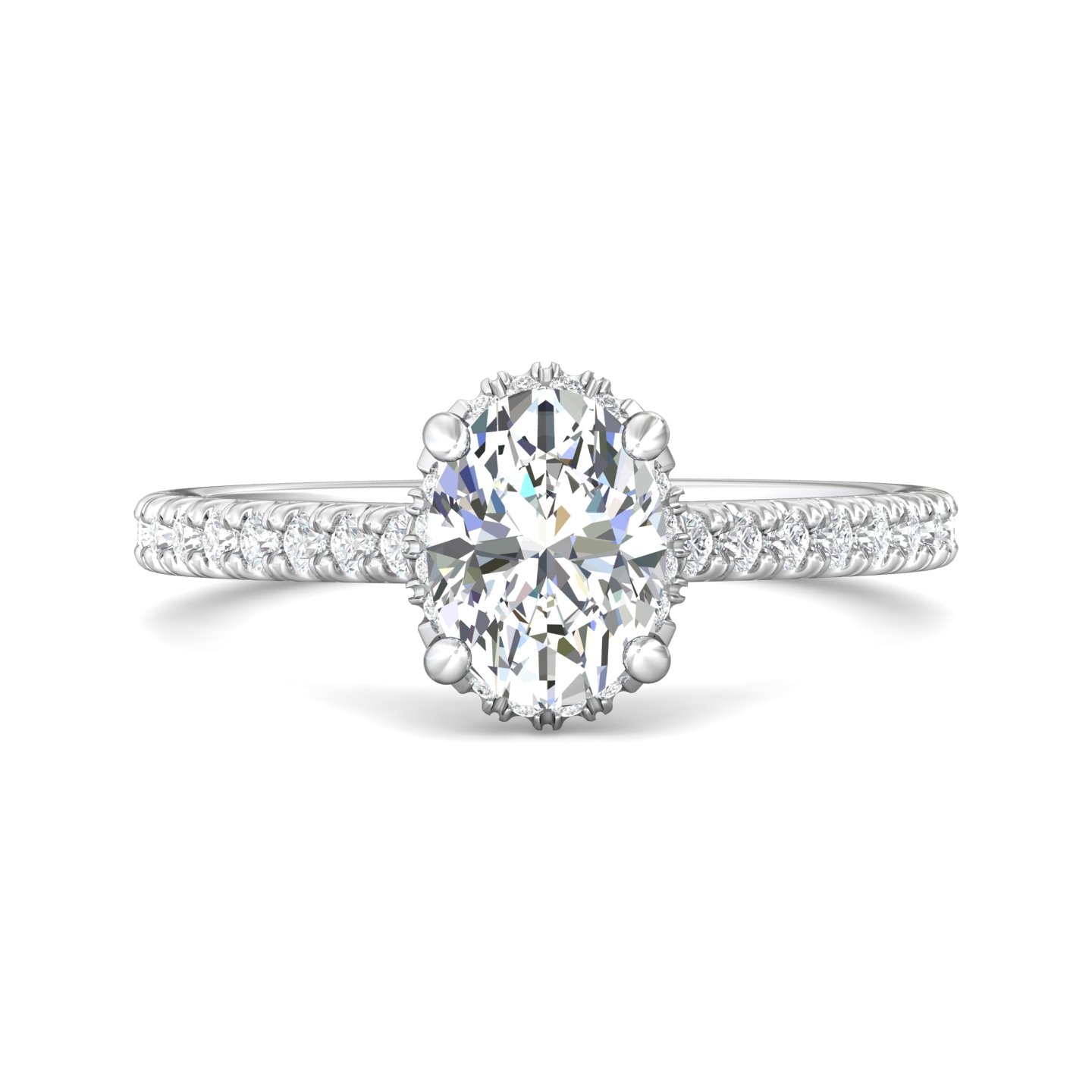Micropave Engagement Ring — style DERM98
