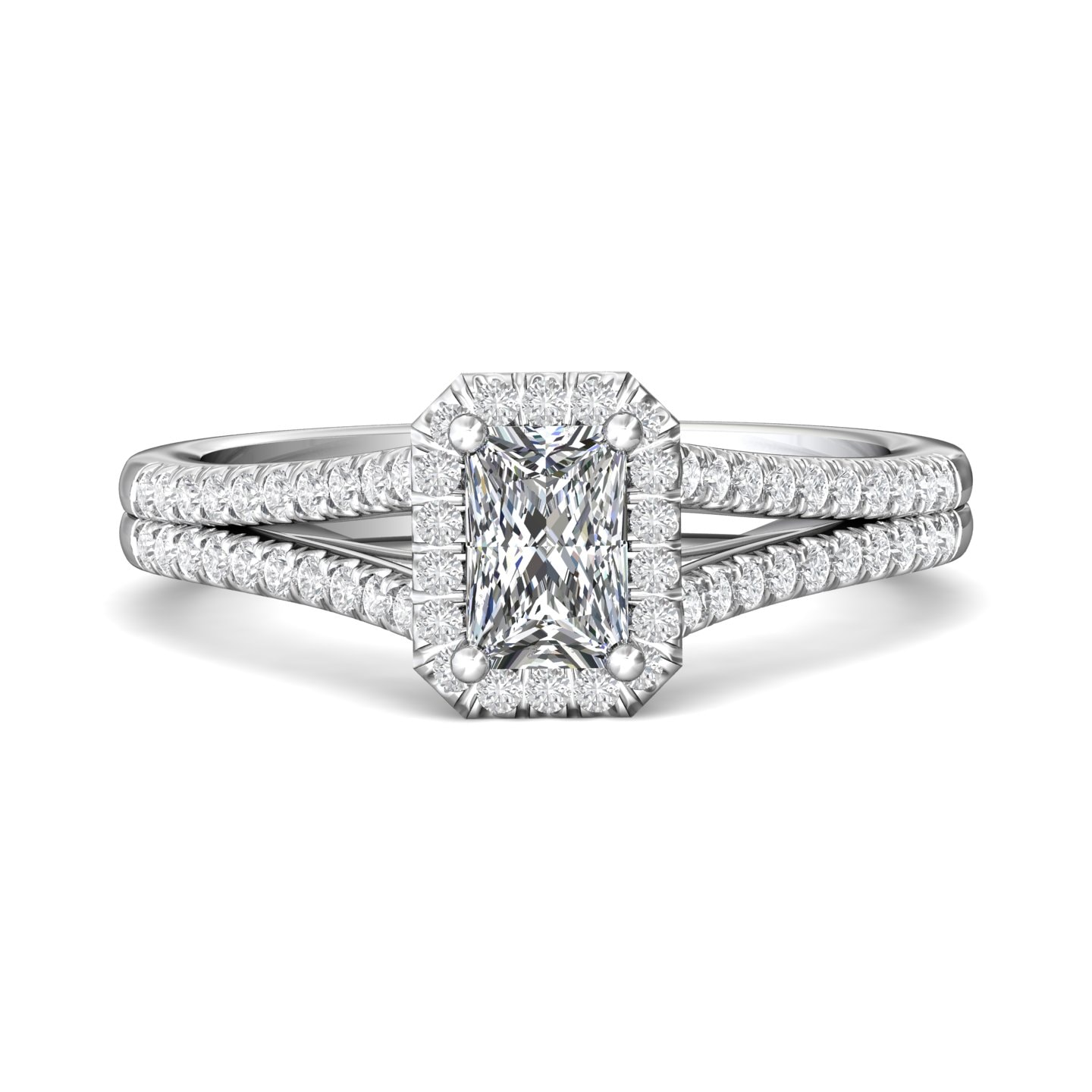 Split Shank Engagement Ring — style DERMH12