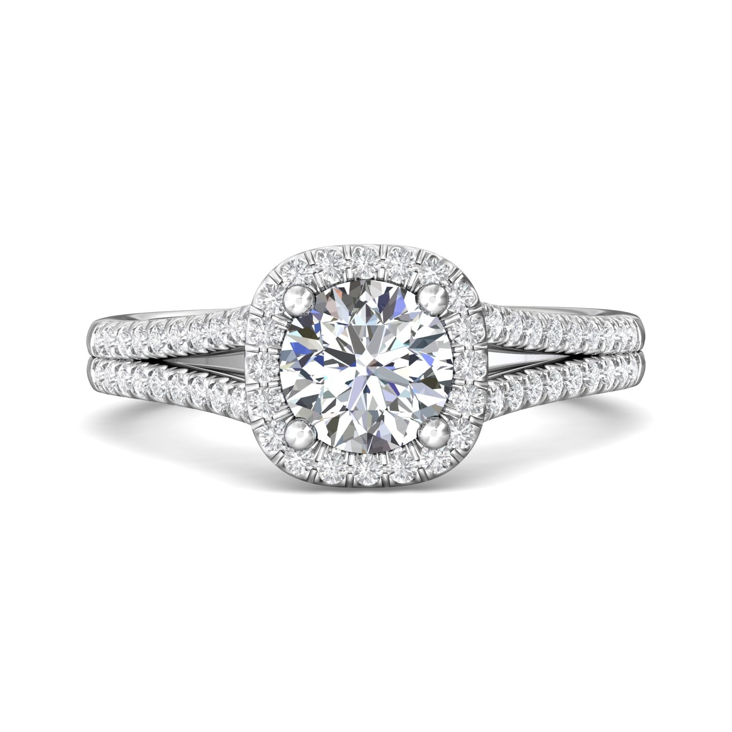 Split Shank Engagement Ring — style DERMH12R