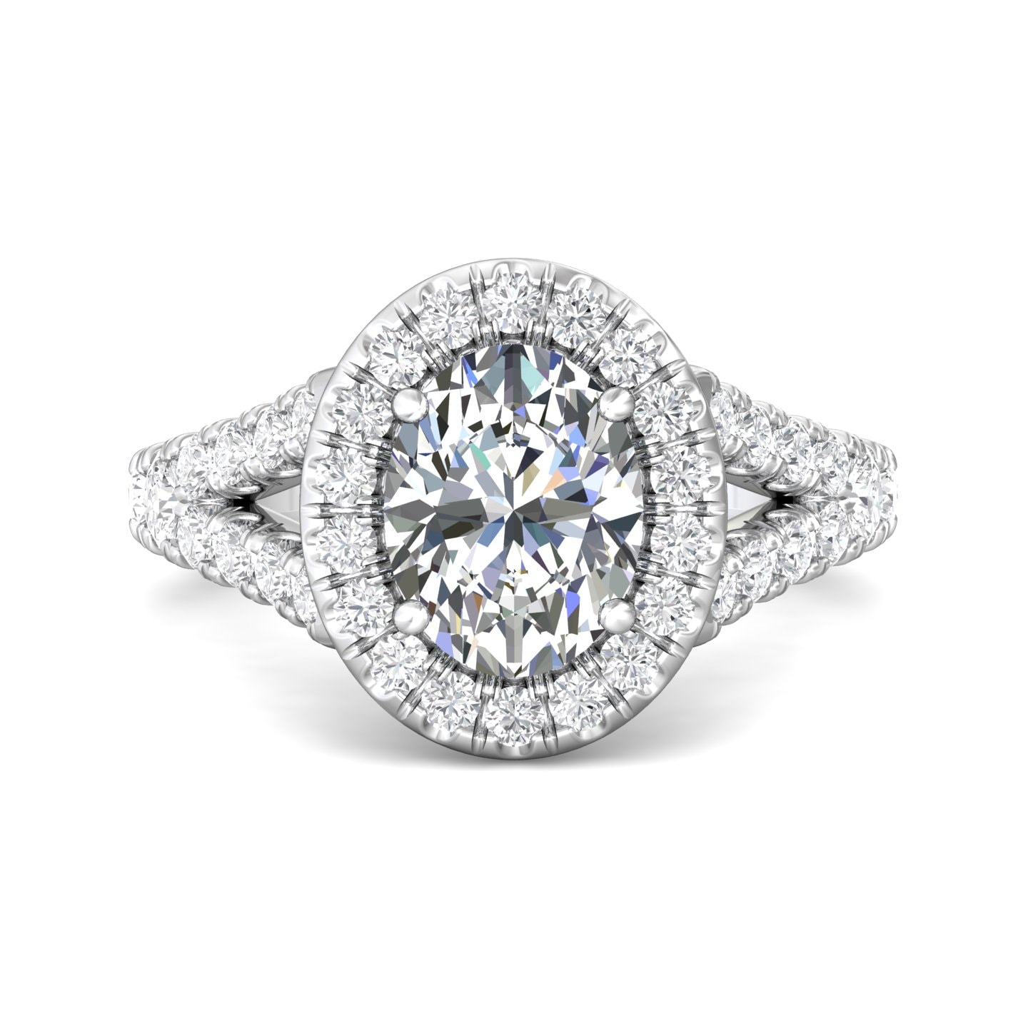 Split Shank Engagement Ring — style DERMH40SR