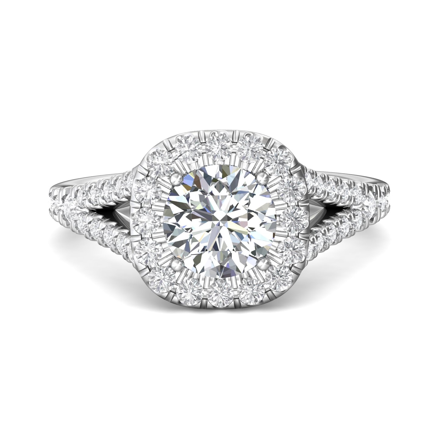 Split Shank Engagement Ring — style DERMH40XS