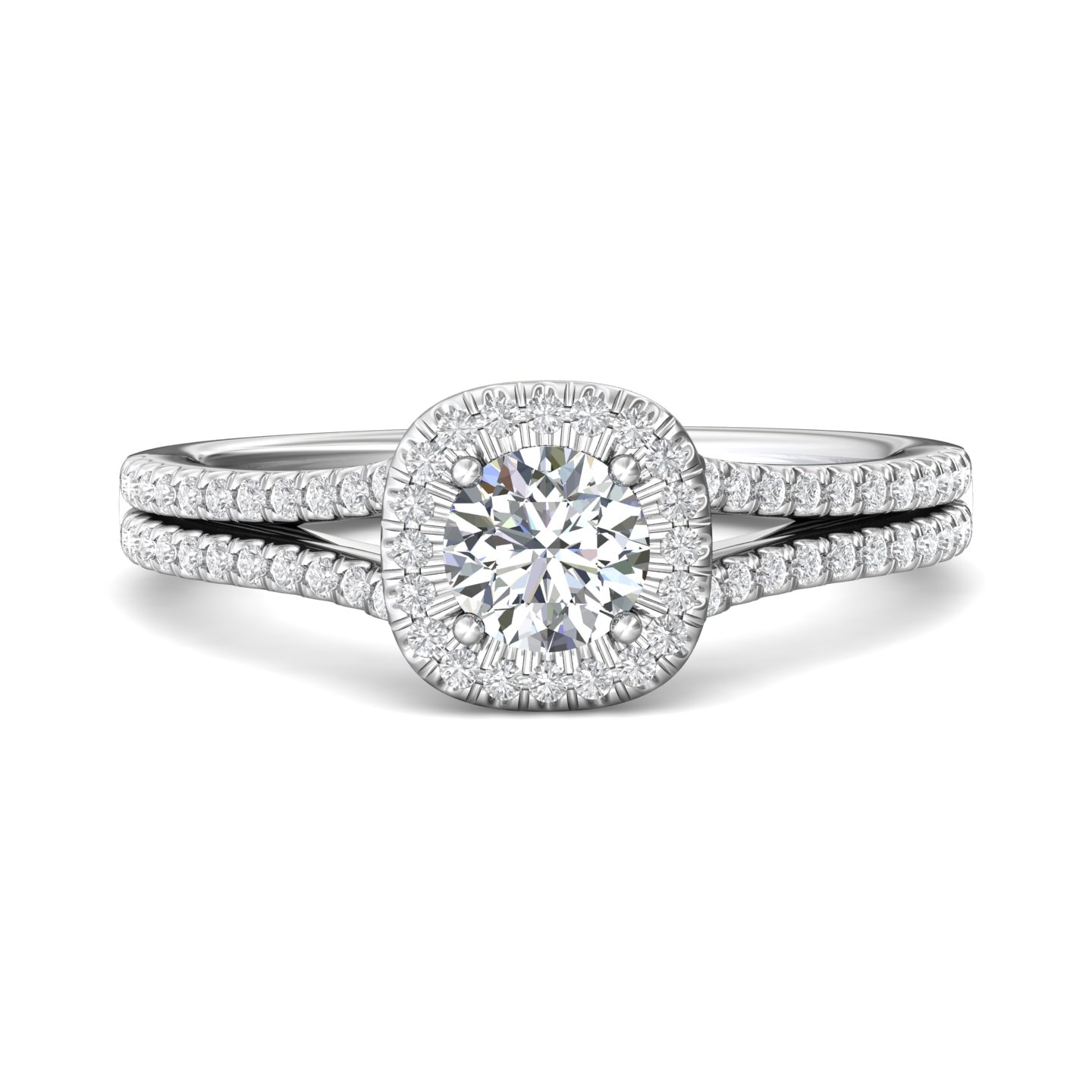 Split Shank Engagement Ring — style DERMH74
