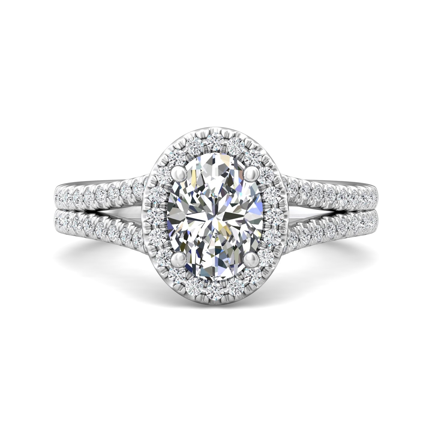 Split Shank Engagement Ring — style DERMH90