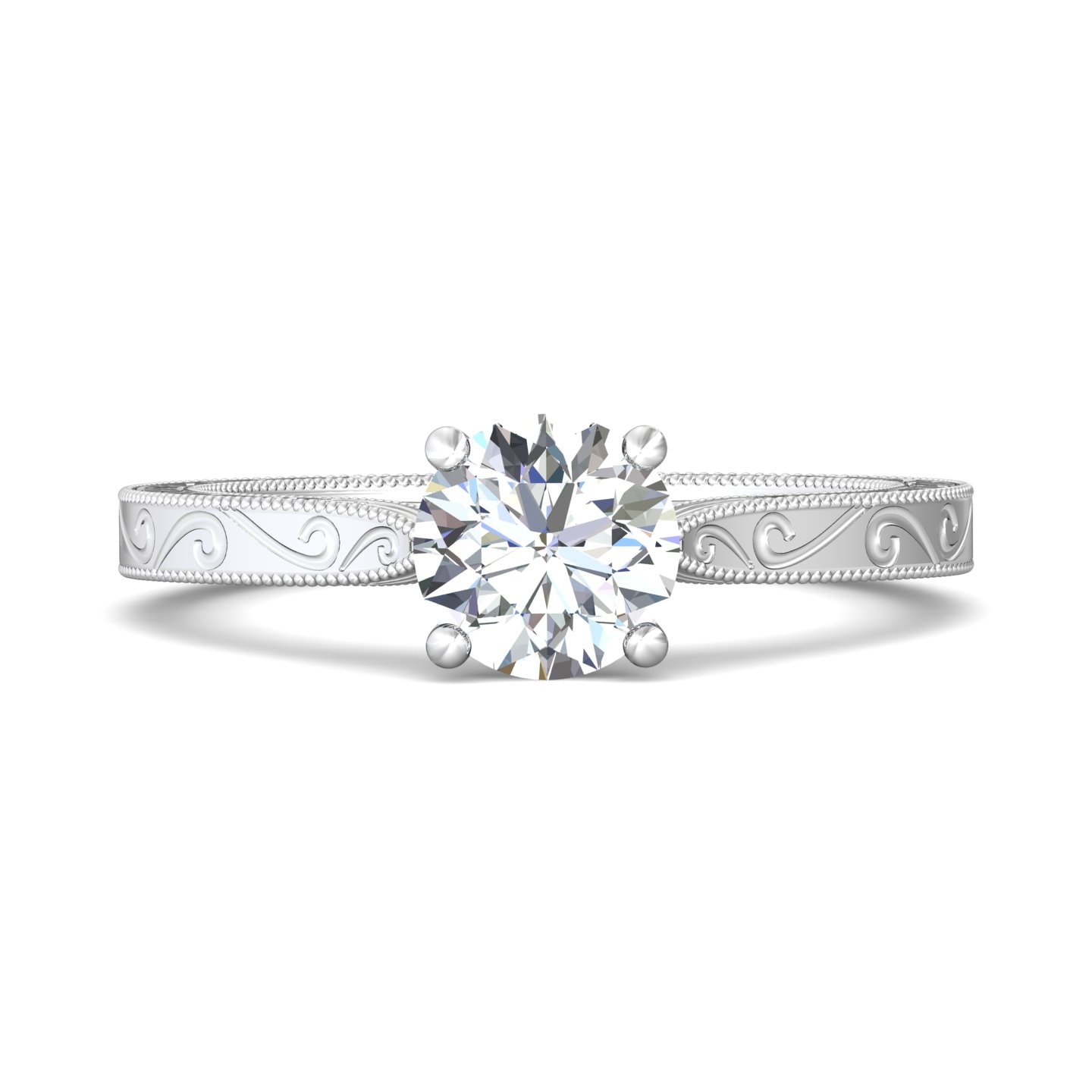 Vintage Engagement Ring — style DERS02XXS-AENG