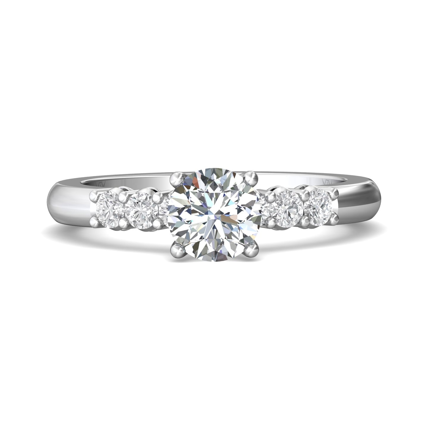 Channel/Shared Prong Engagement Ring — style DERSP02AXS