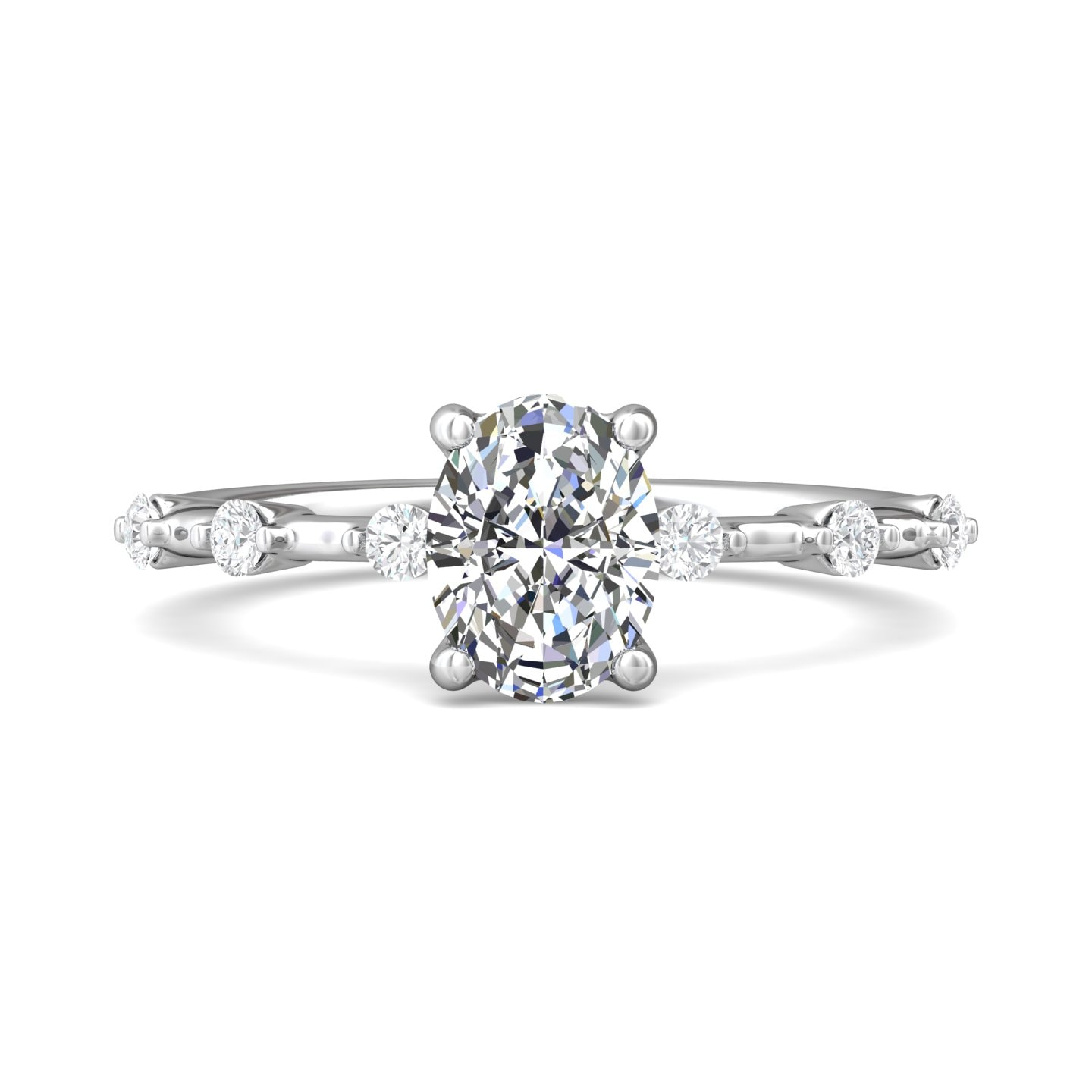 Channel/Shared Prong Engagement Ring — style DERSP11