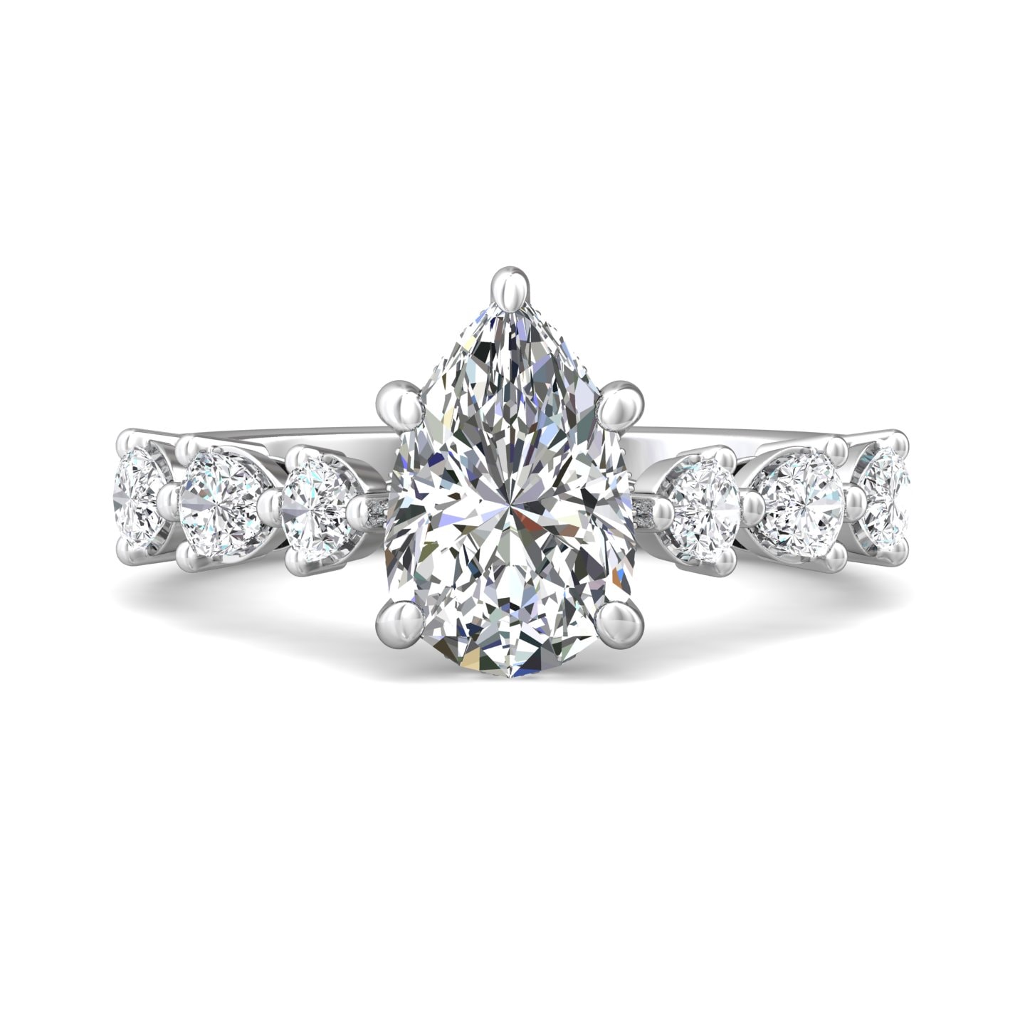 Channel/Shared Prong Engagement Ring — style DERSP24SR