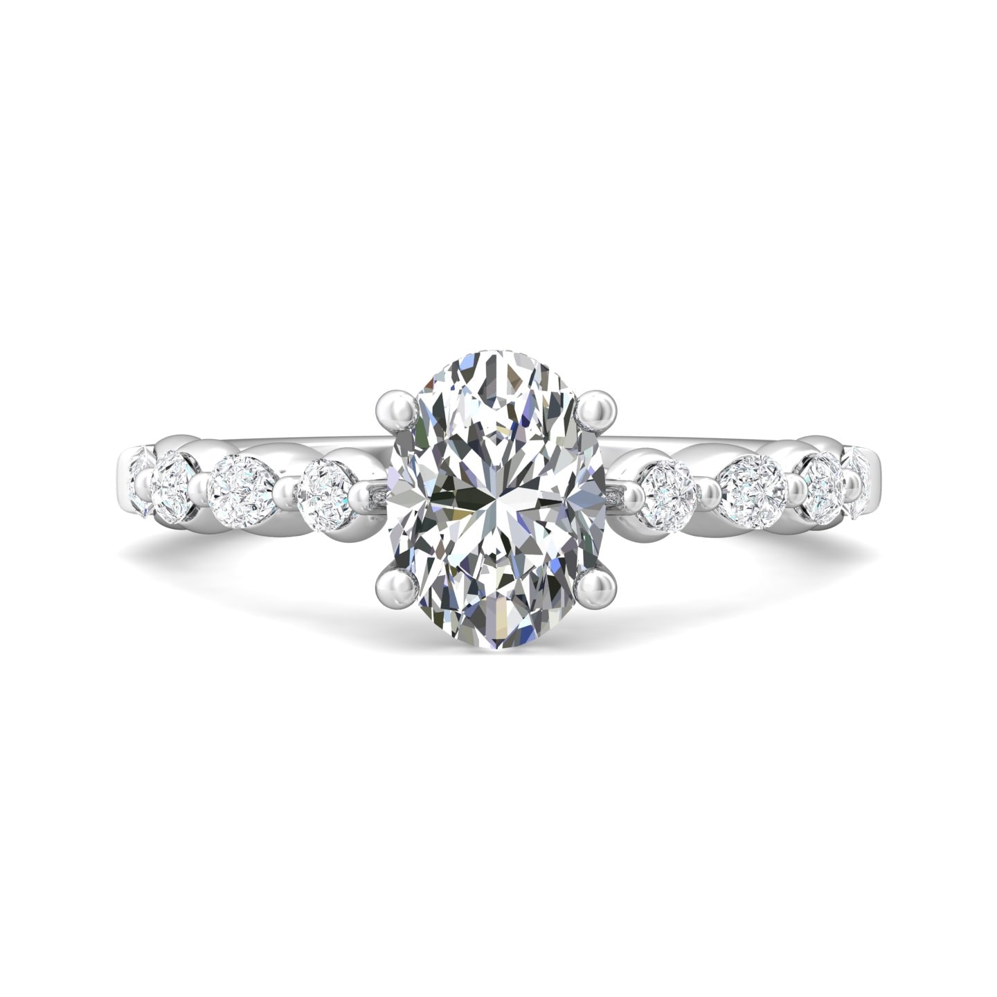 Channel/Shared Prong Engagement Ring — style DERSP24XSR2