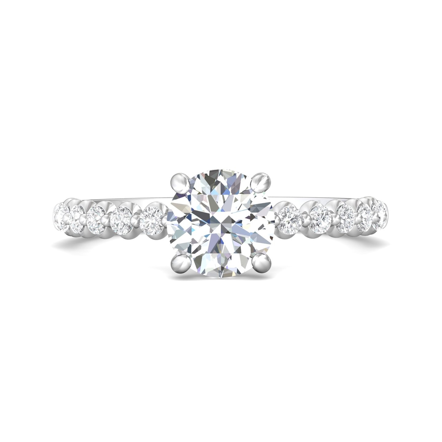 Channel/Shared Prong Engagement Ring — style DERSP9R-.35