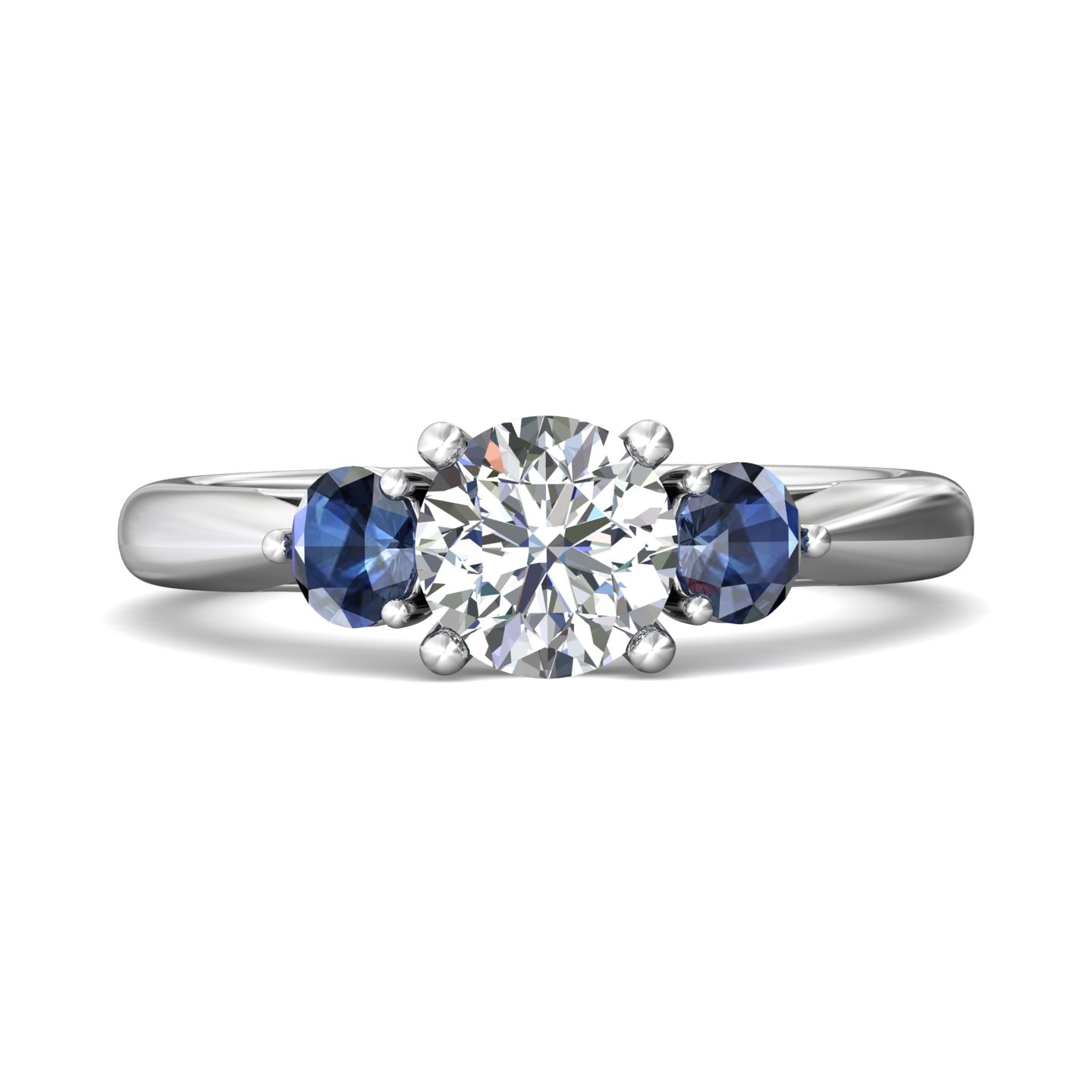 Three Stone Engagement Ring — style DERT02SRA