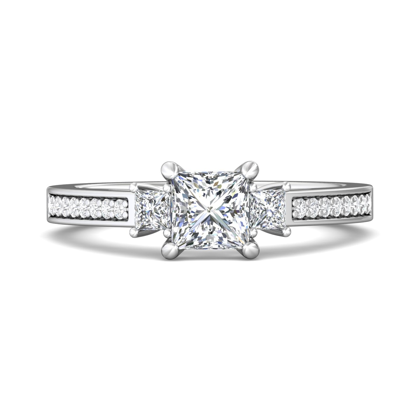 Three Stone Engagement Ring — style DERT13XSPCR
