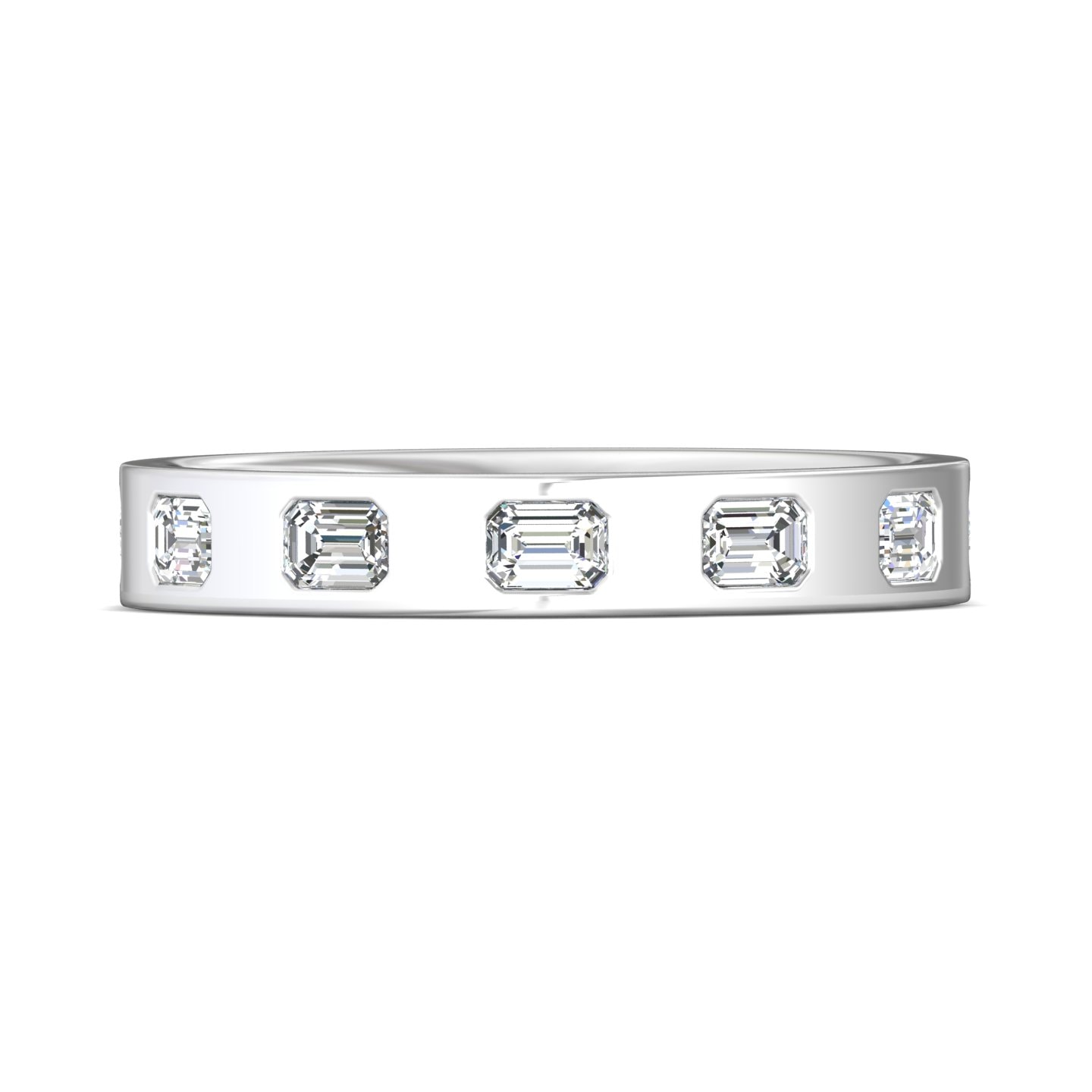 Channel/Shared Prong Wedding Band — style DWBC06SEC