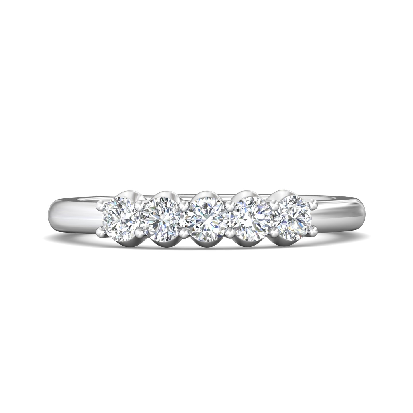 Channel/Shared Prong Wedding Band — style DWBSP1-.50