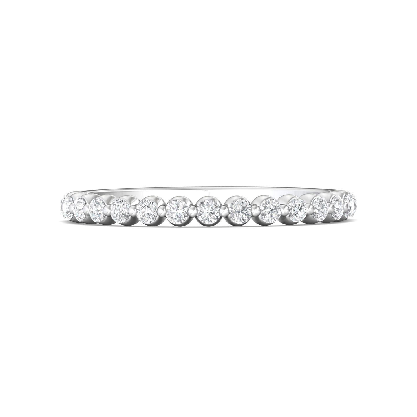 Channel/Shared Prong Wedding Band — style DWBSP9-.35
