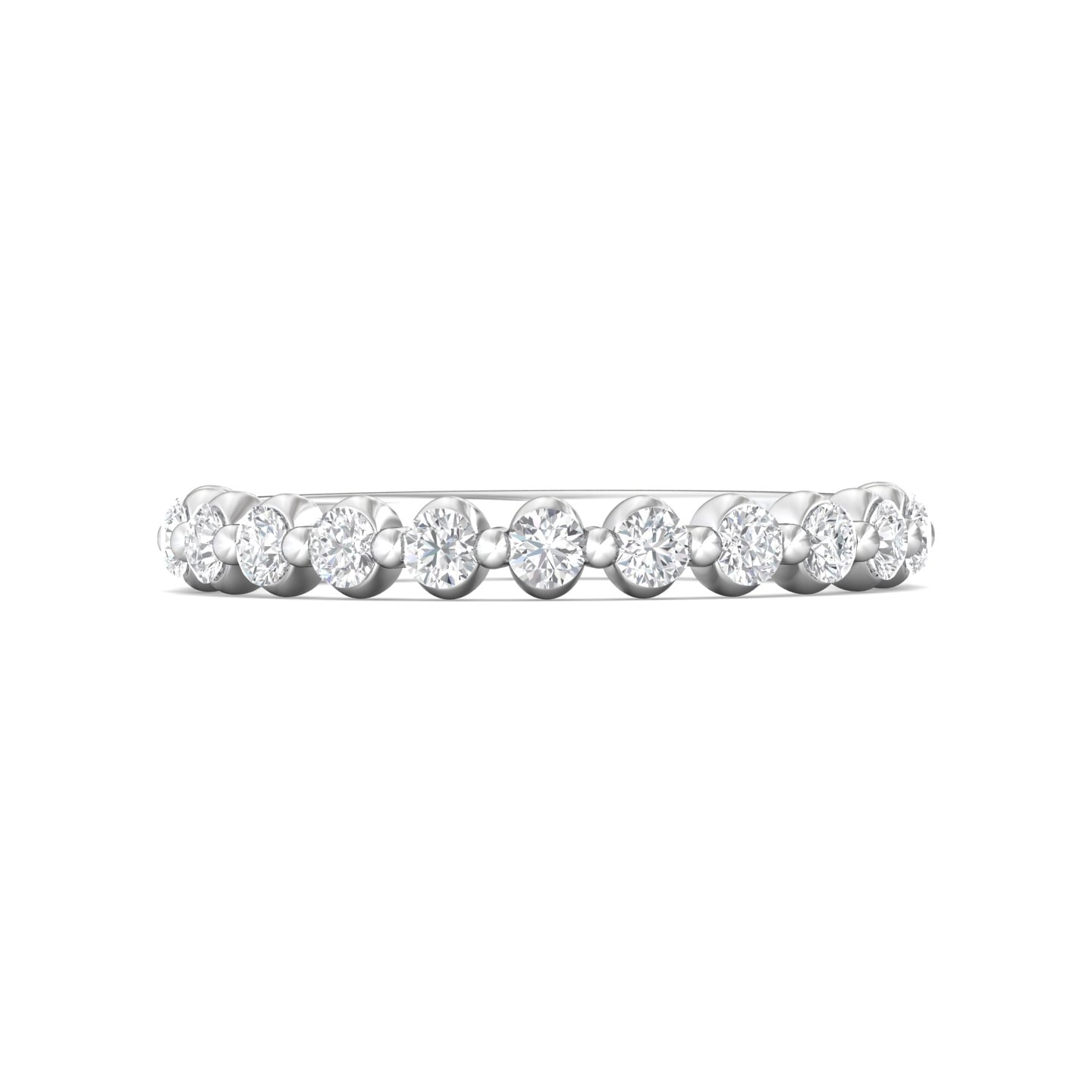 Channel/Shared Prong Wedding Band — style DWBSP9-.50